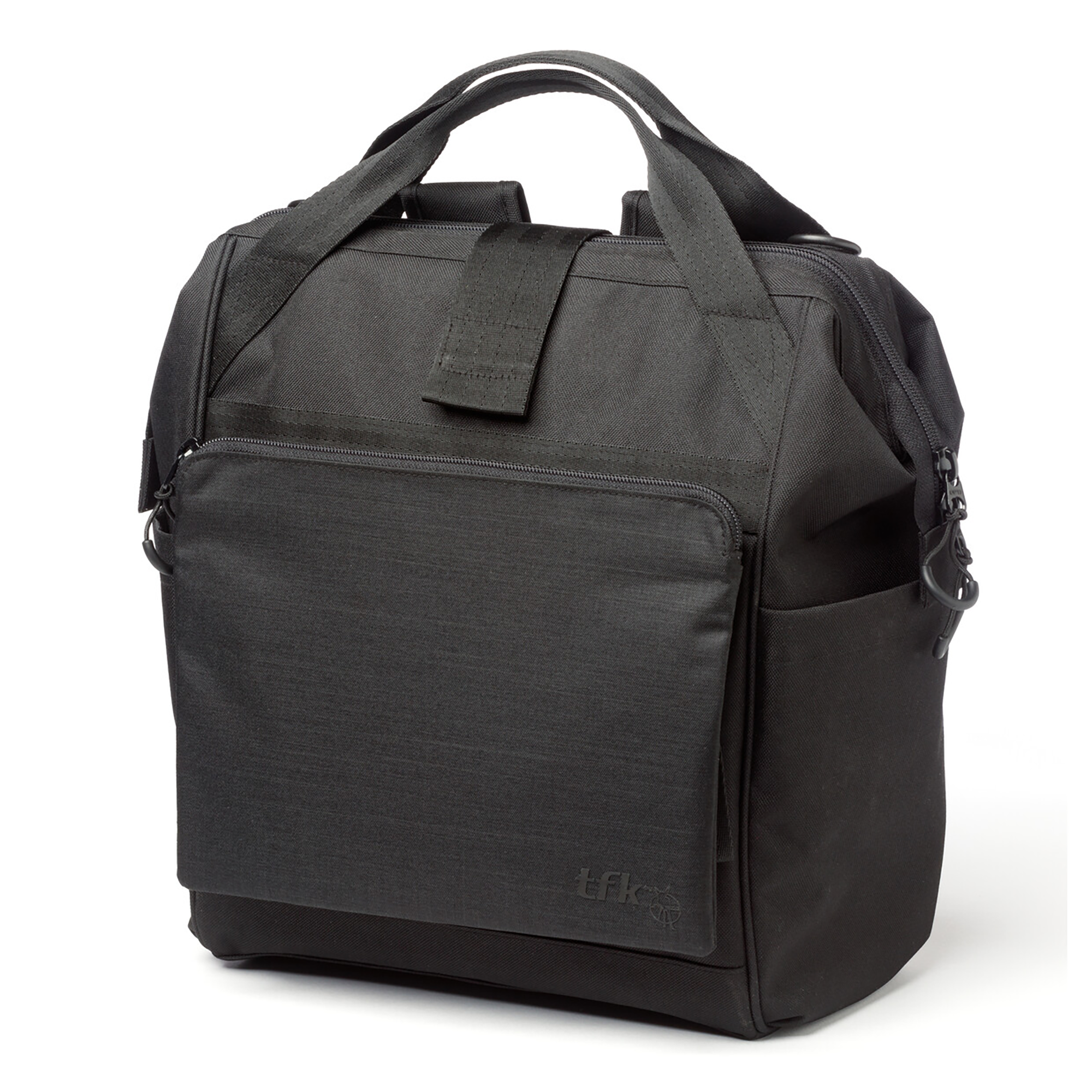 Wickeltaschen, tfk, Schwarz – Besonderheit: vielseitige Wickeltasche zur Befestigung am Kinderwagen