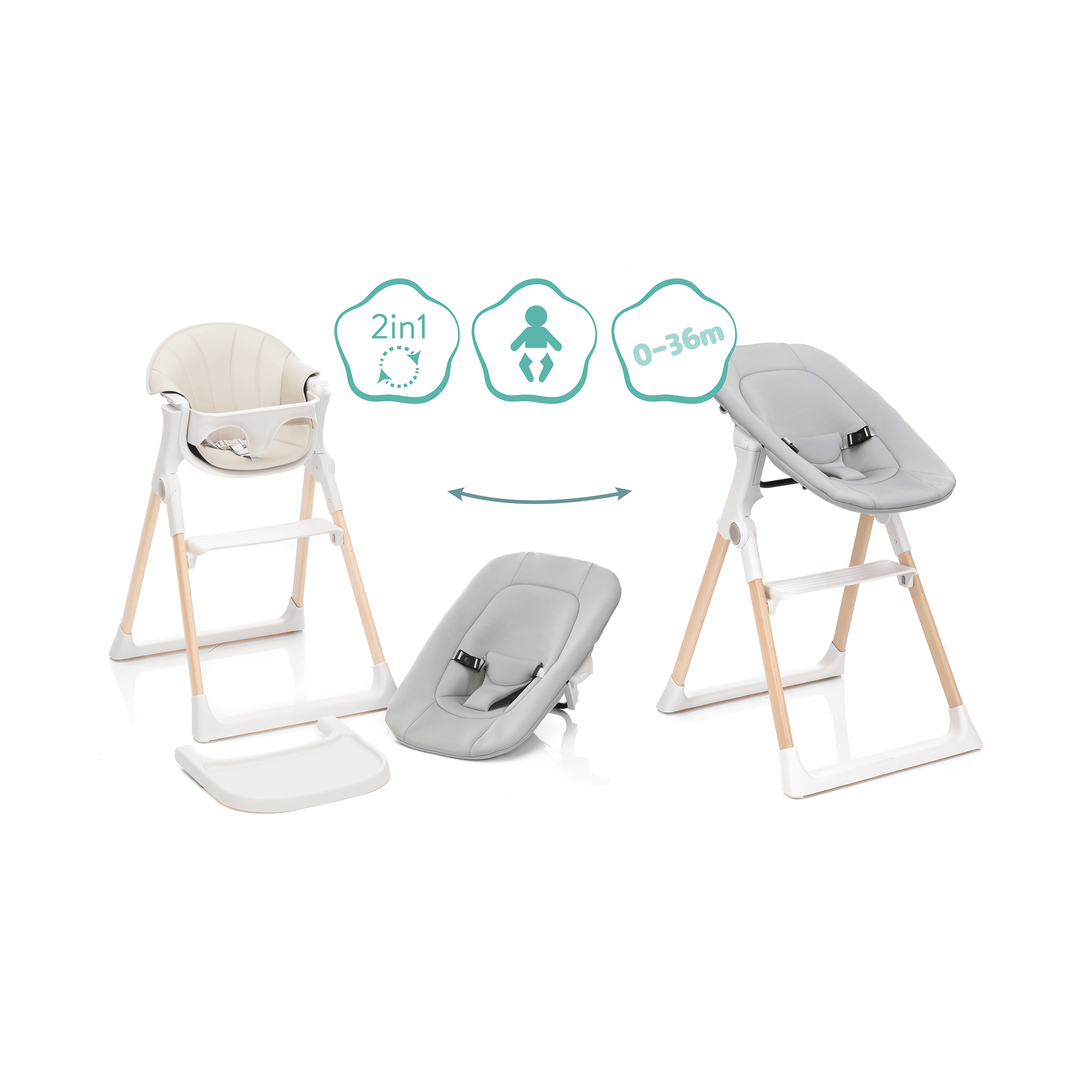 Kombihochstühle, fillikid – Produktansicht
