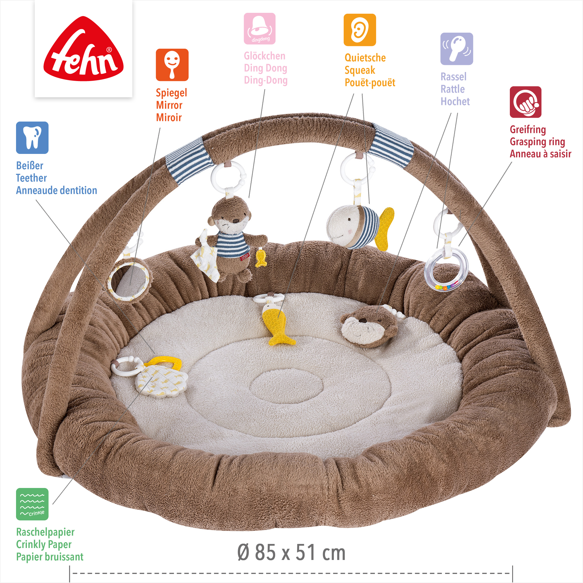 Spielbögen, fehn, Braun – Produktansicht