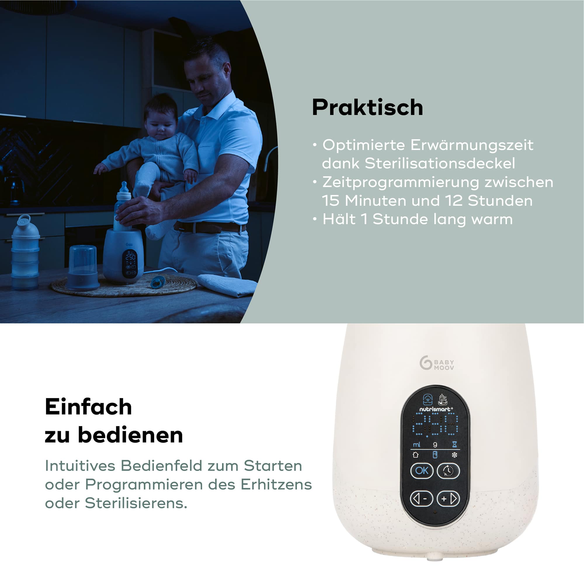 Babykostwärmer, babymoov, Beige – Produktansicht