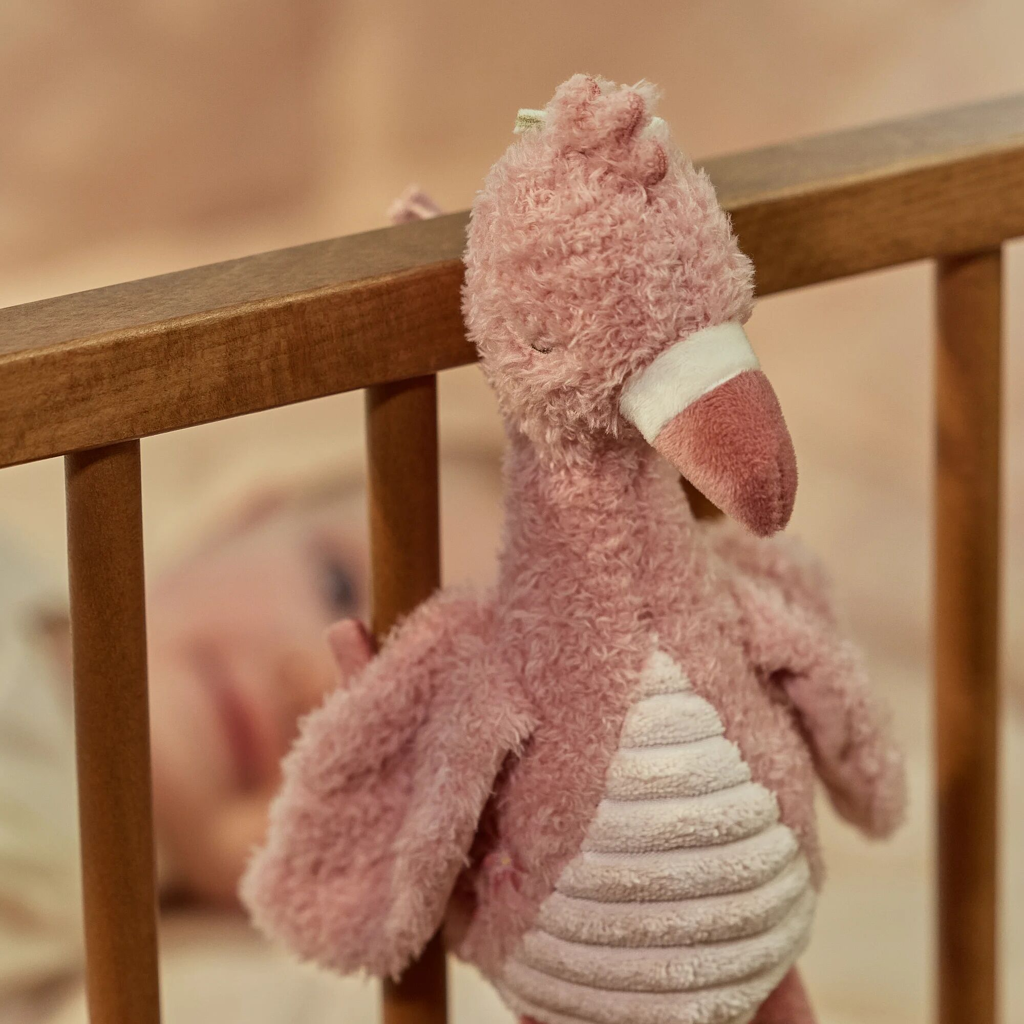 Spieluhren, LITTLE DUTCH, Pink – Besonderheit: kuschelweicher Flamingo spendet Trost und Geborgenheit