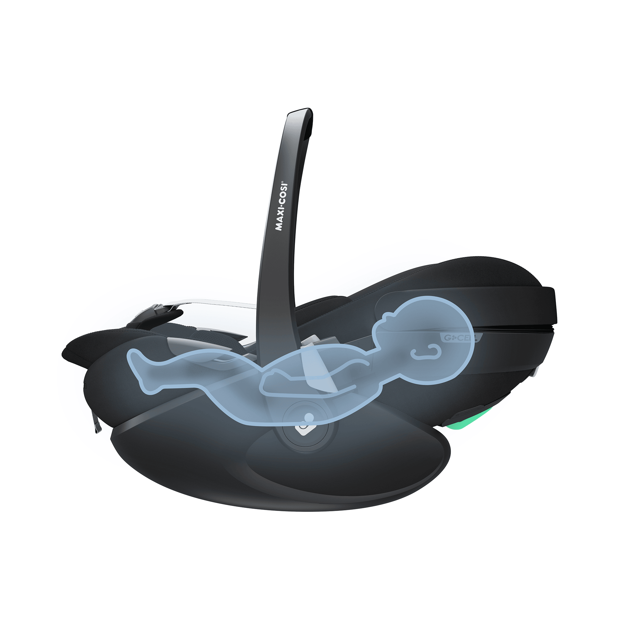 Babyschalen 0-13 kg, Gruppe 0+, MAXI-COSI Premium, Schwarz – Produktansicht