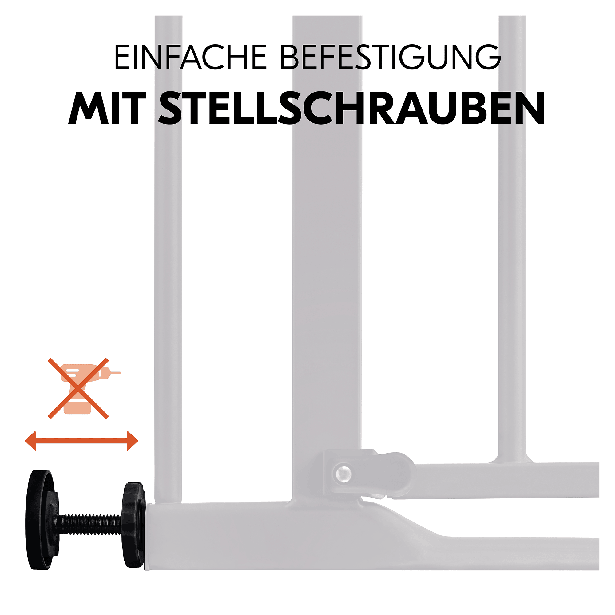 Tür- & Treppenschutzgitter, hauck, Schwarz – Produktansicht