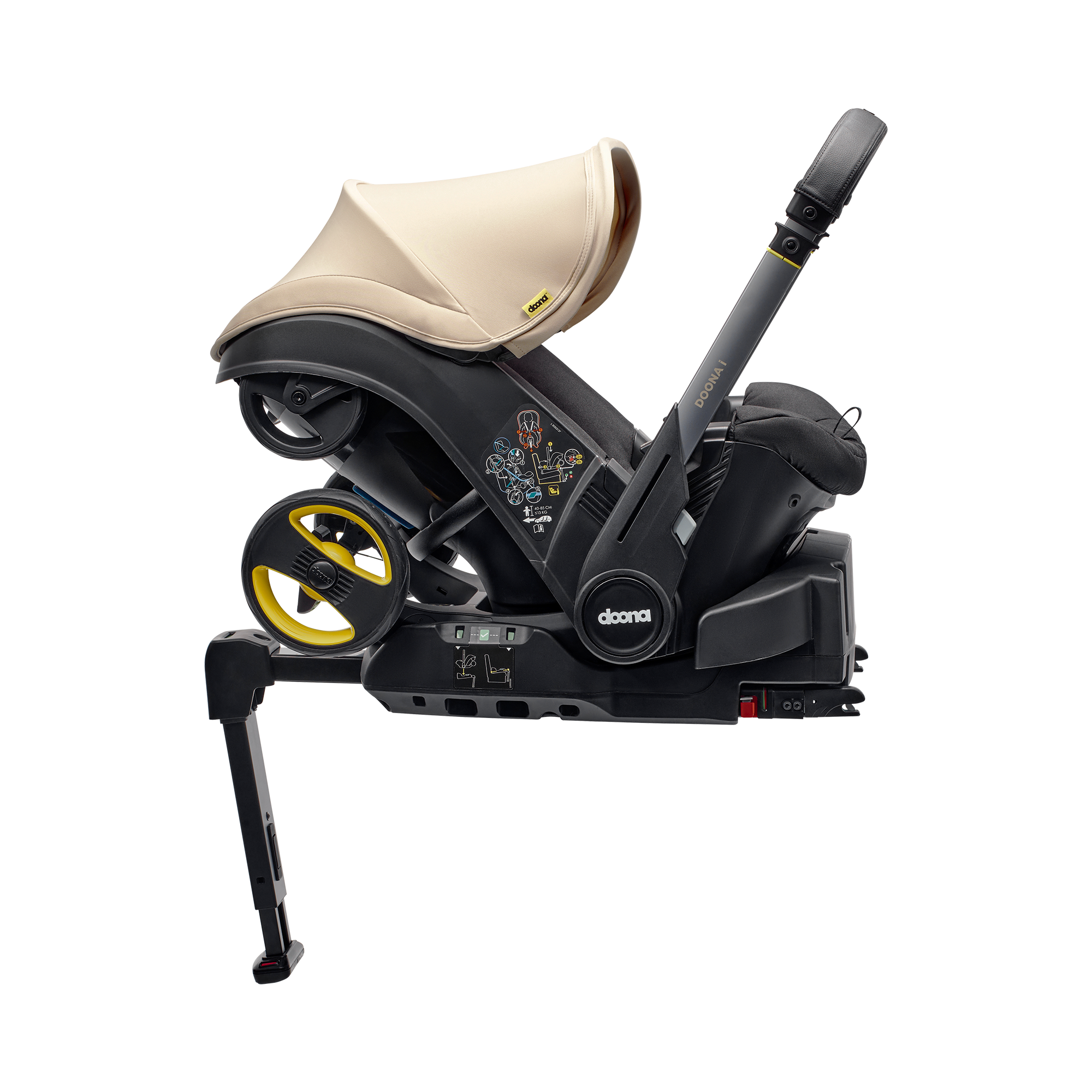 Isofix Stationen, doona, Schwarz – Produktansicht