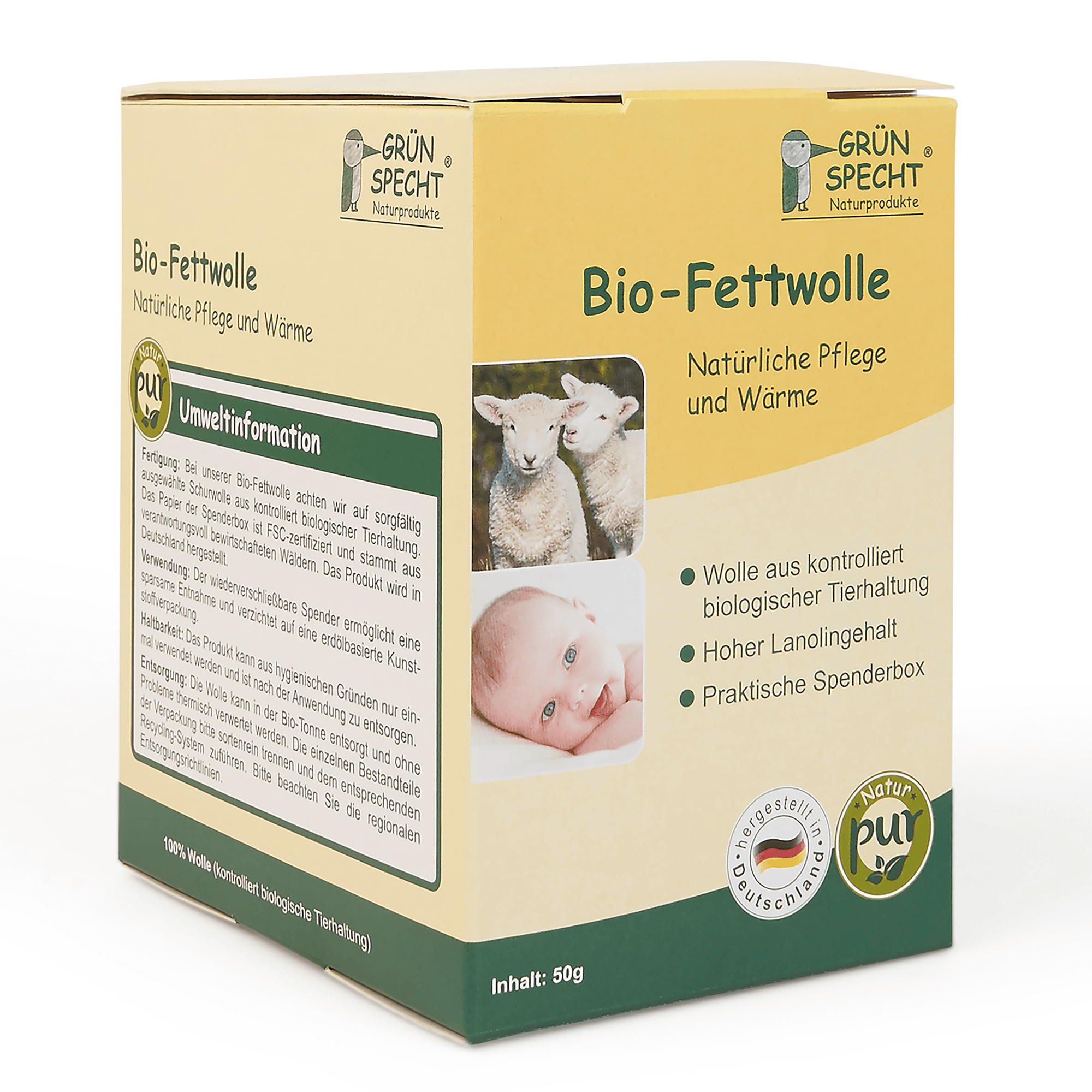 Körperpflege, GRÜNSPECHT, Beige – Produktansicht