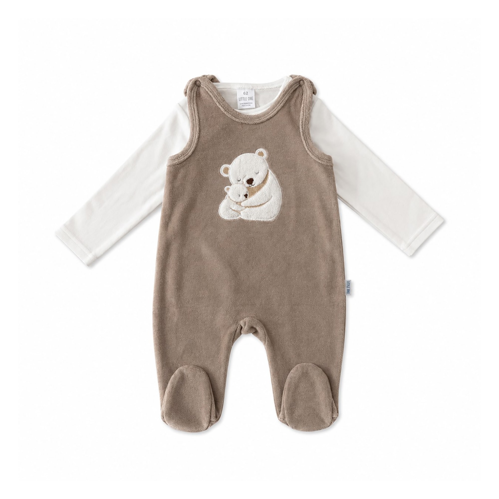 Strampler, LITTLE ONE, Braun – Produktansicht