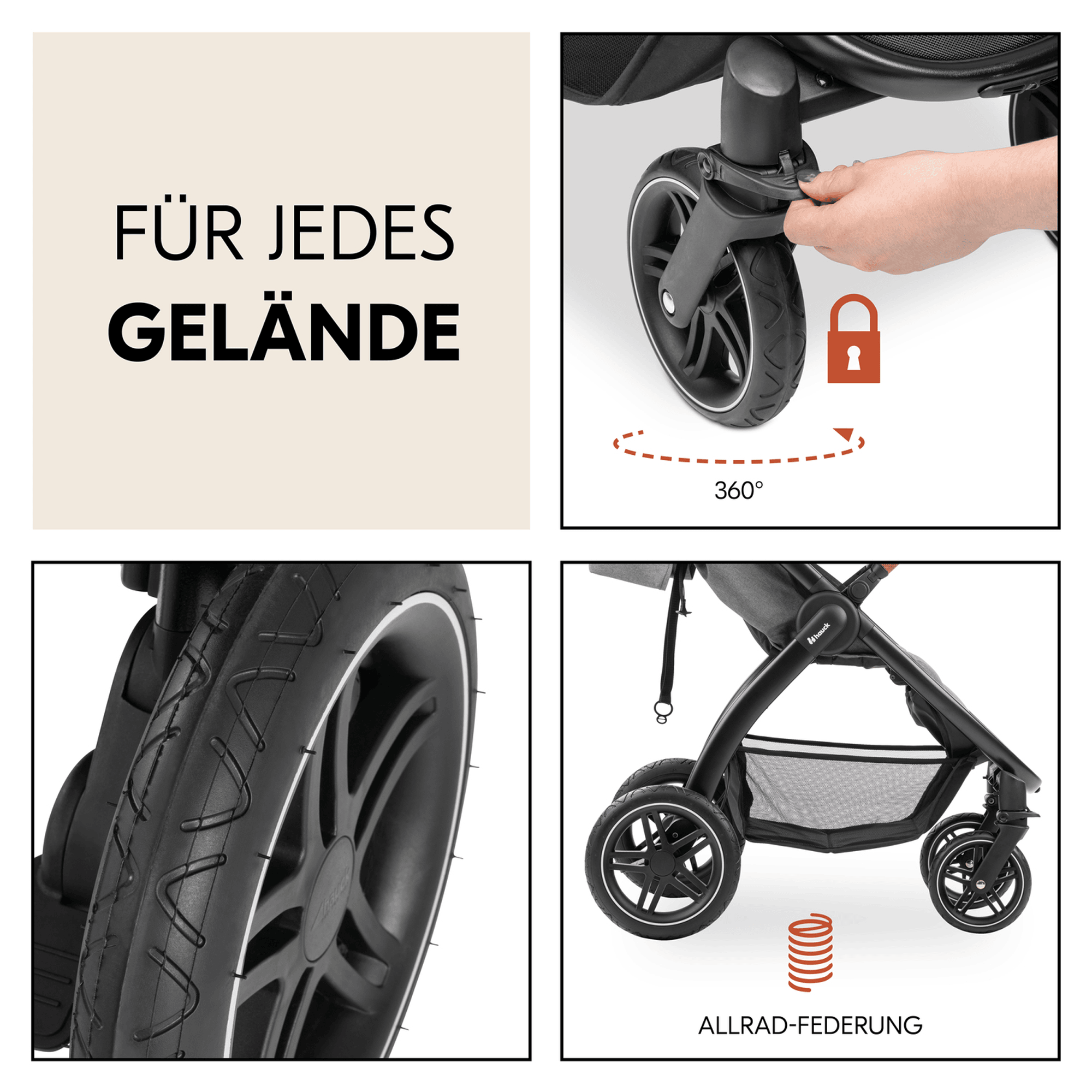 Buggys, hauck, Grau – Produktansicht