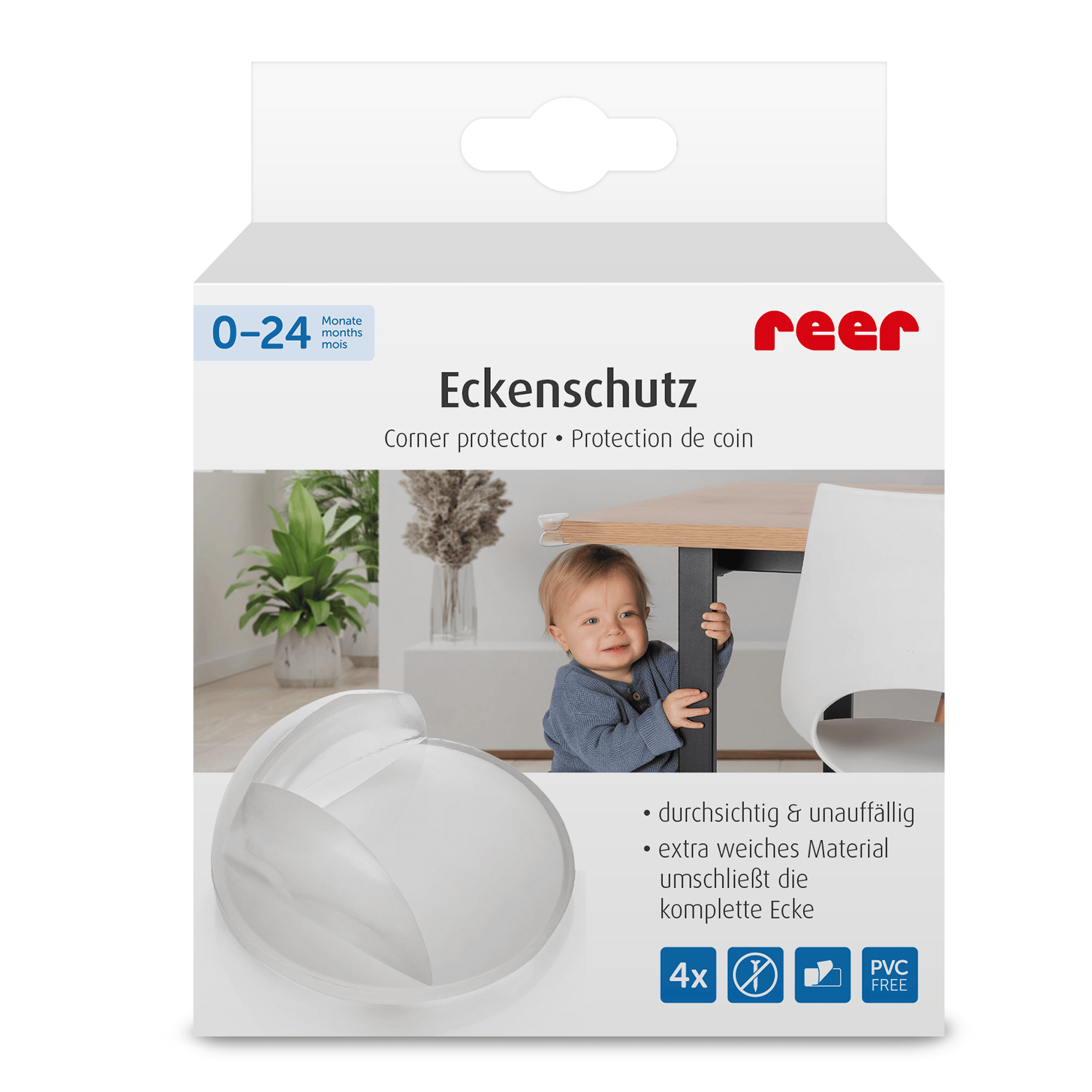 Kantenschutz, reer, Transparent – Produktansicht