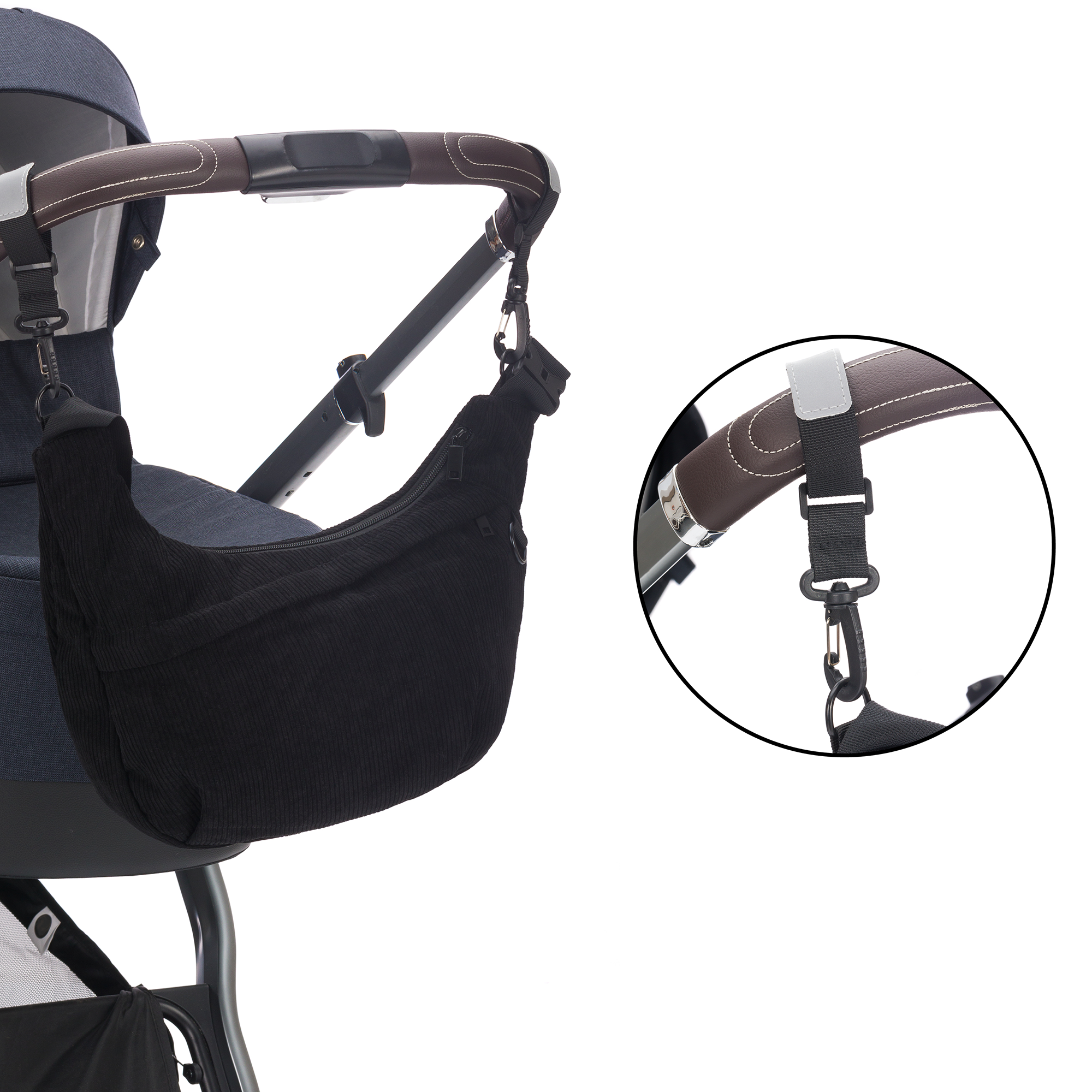 Wickeltaschen schwarz, LITTLE ONE, Schwarz – Besonderheit: inklusive Wickelauflage