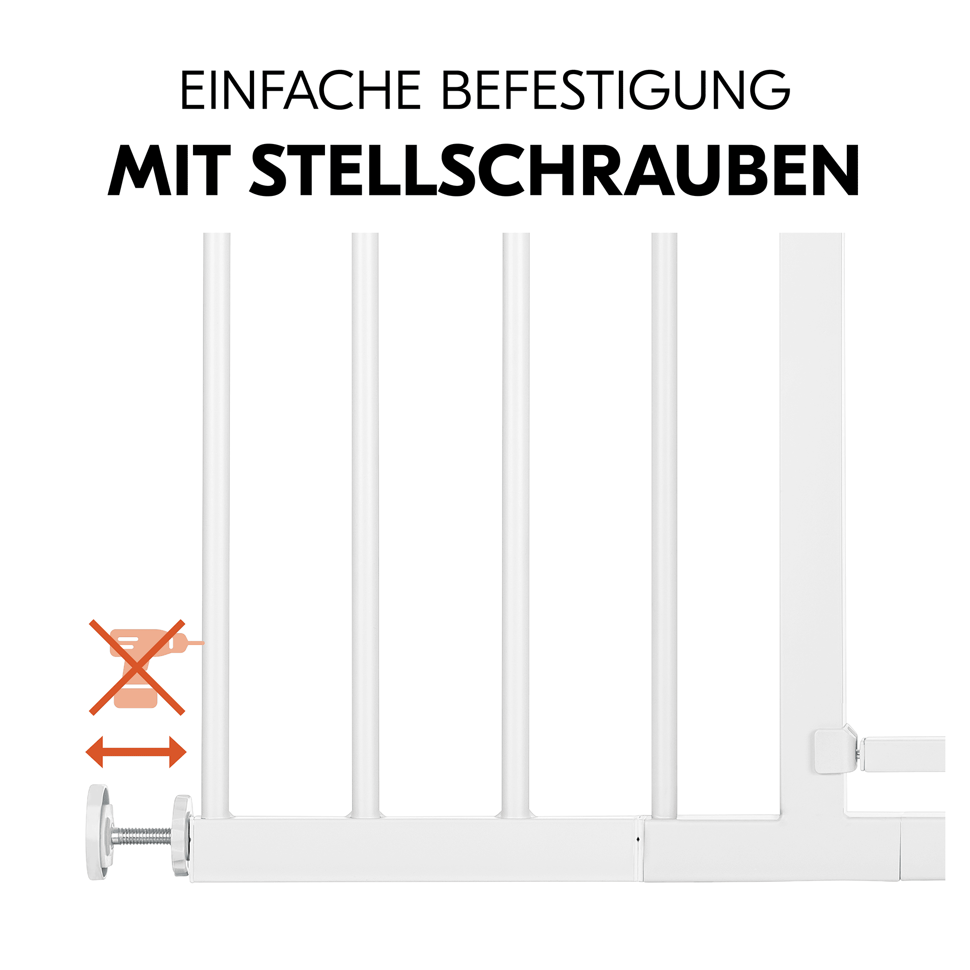 Tür- & Treppenschutzgitter, hauck, Weiß – Produktansicht