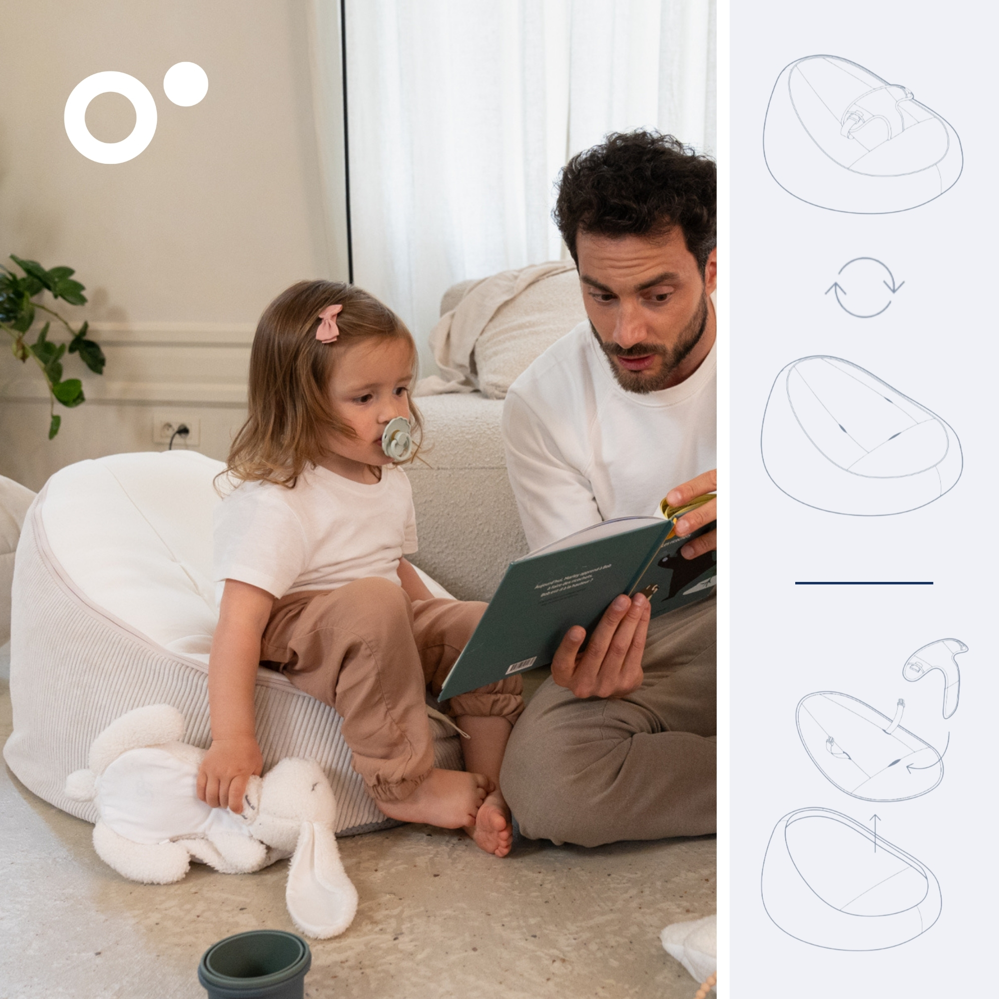 Sitzgarnituren, doomoo, Beige – Produktansicht