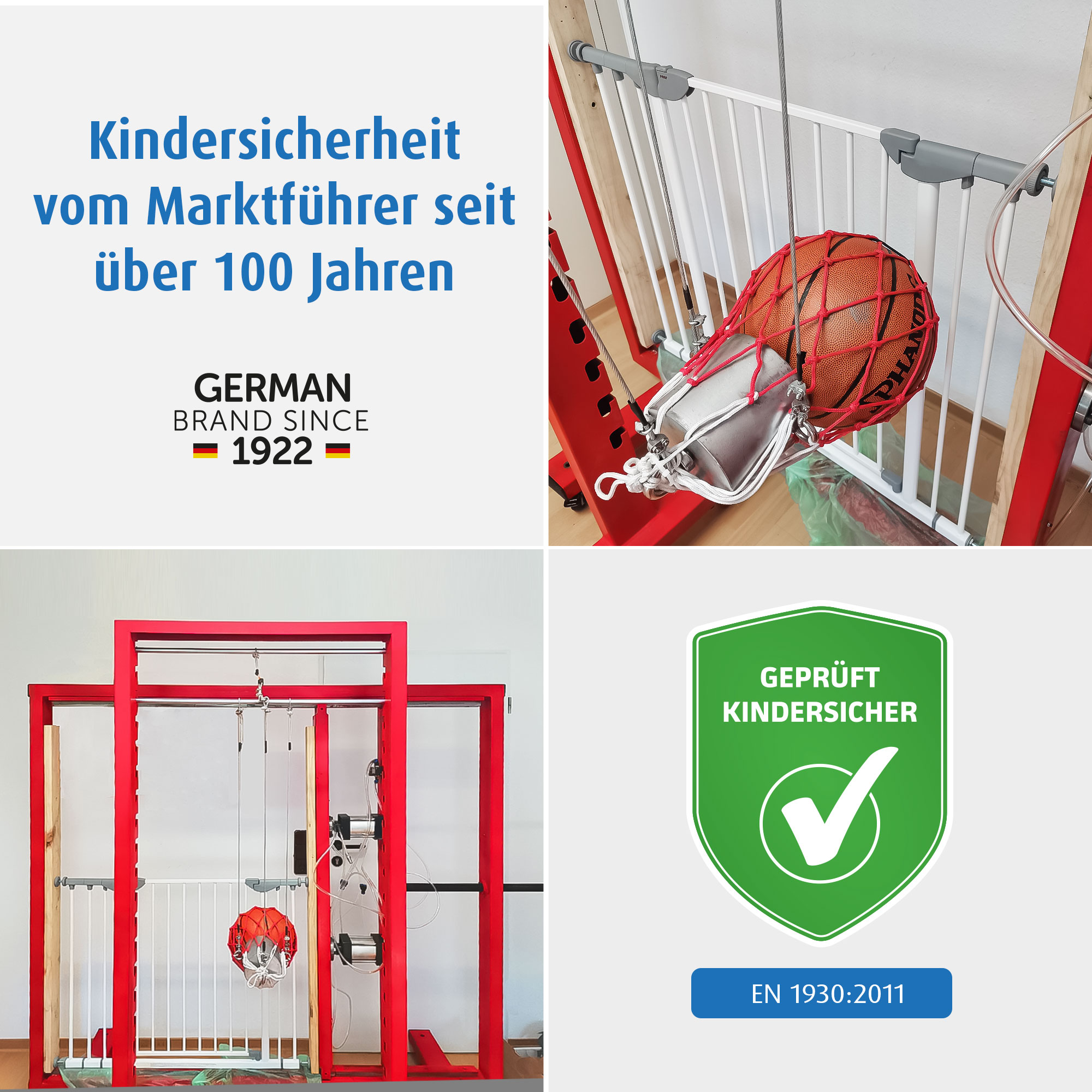 Tür- & Treppenschutzgitter, reer, Braun – Produktansicht