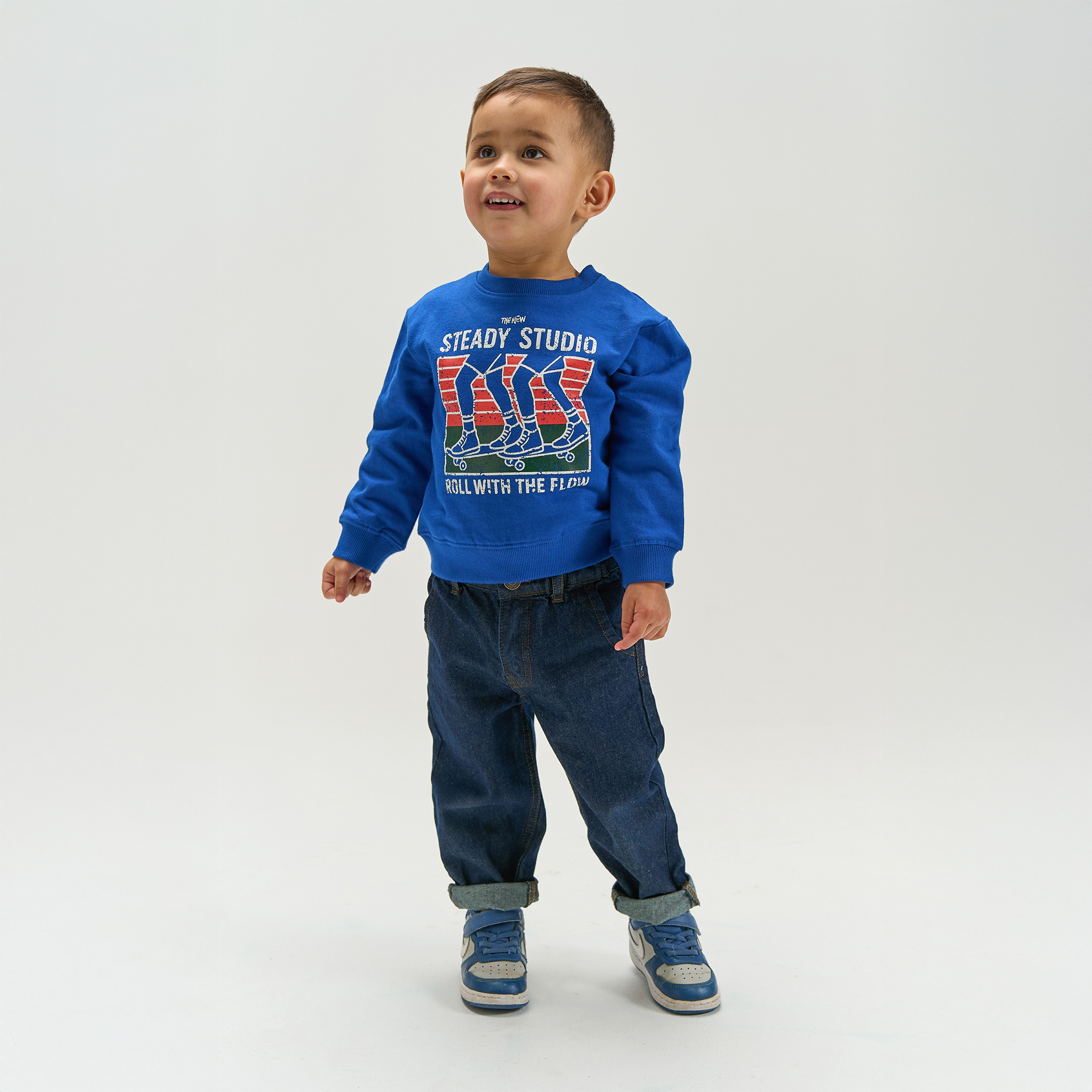 Pullover & Sweatshirts, mikk-line, Blau – Produktansicht