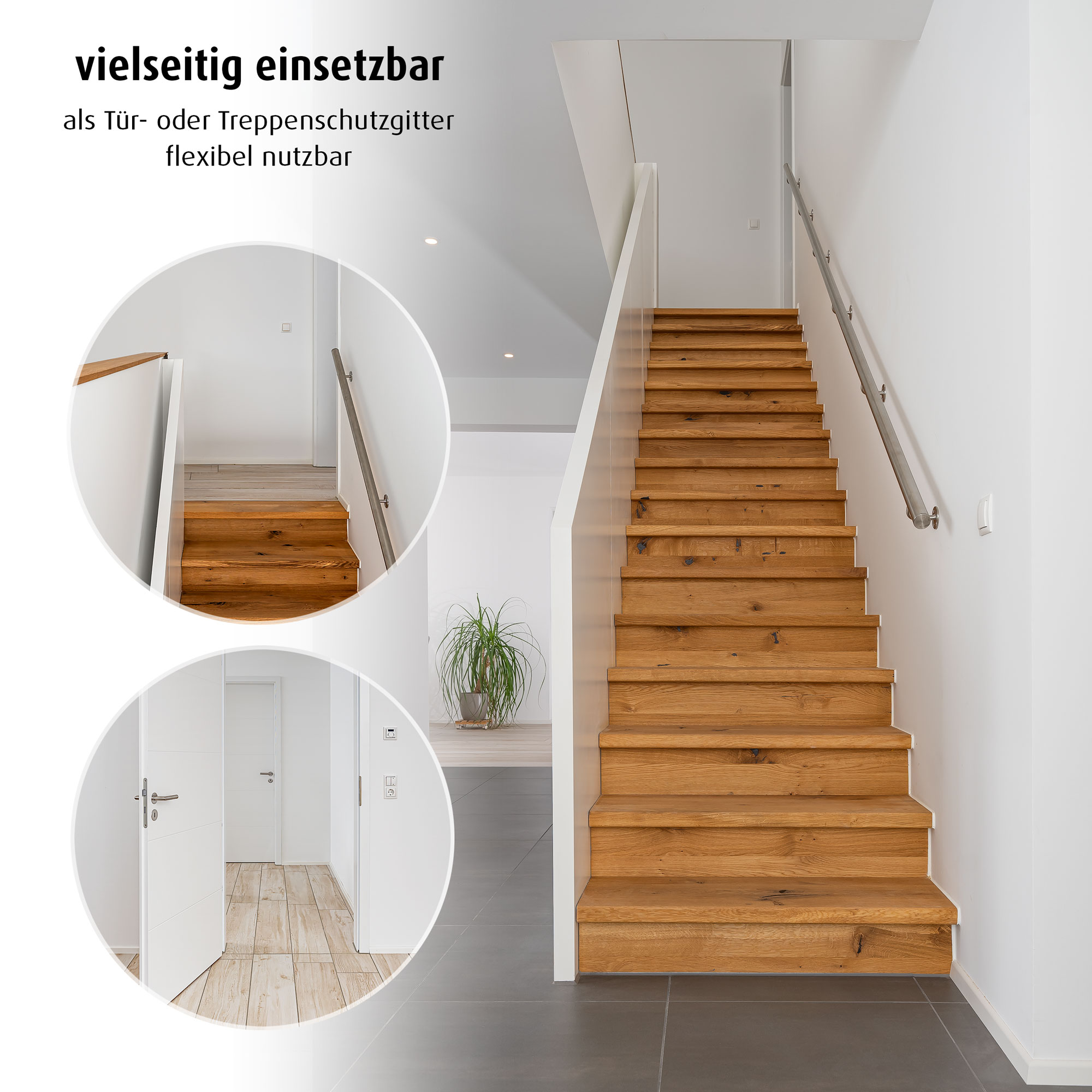 Tür- & Treppenschutzgitter, reer, Weiß – Produktansicht