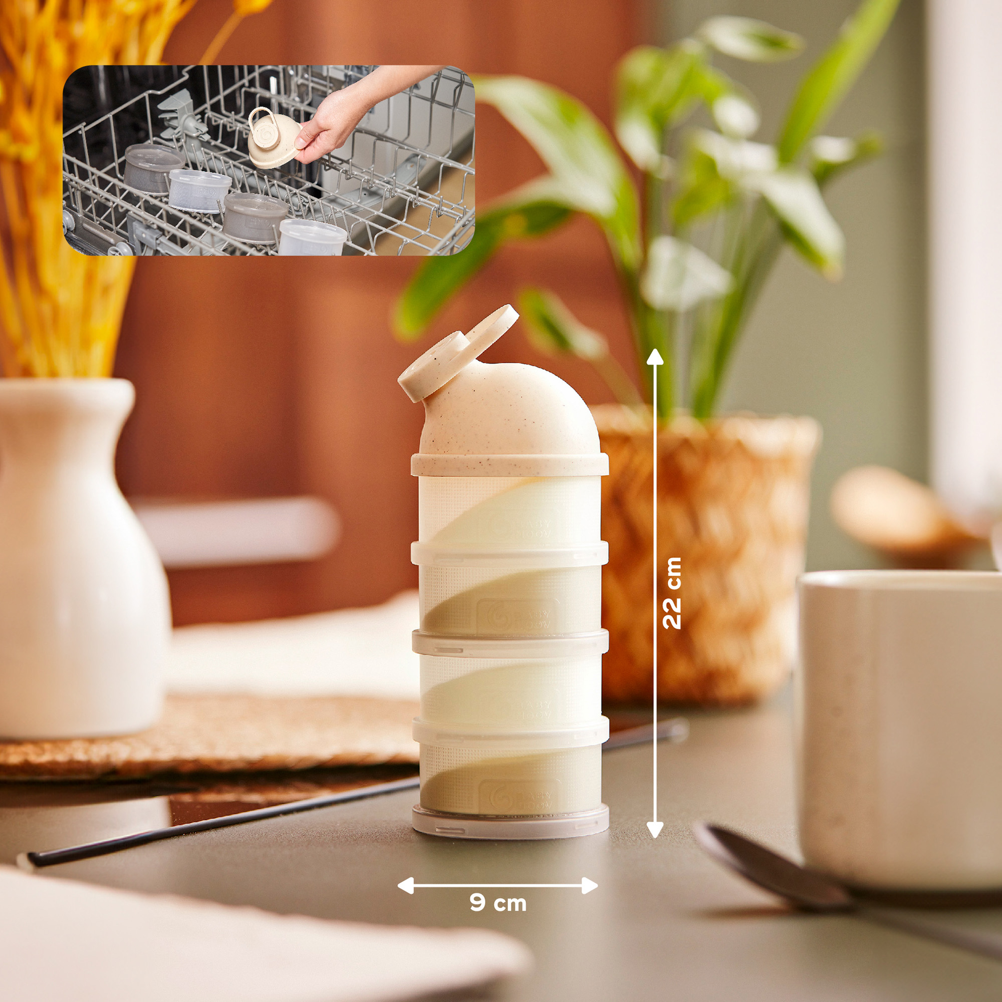Milchpulver Portionierer, babymoov, Beige – Produktansicht