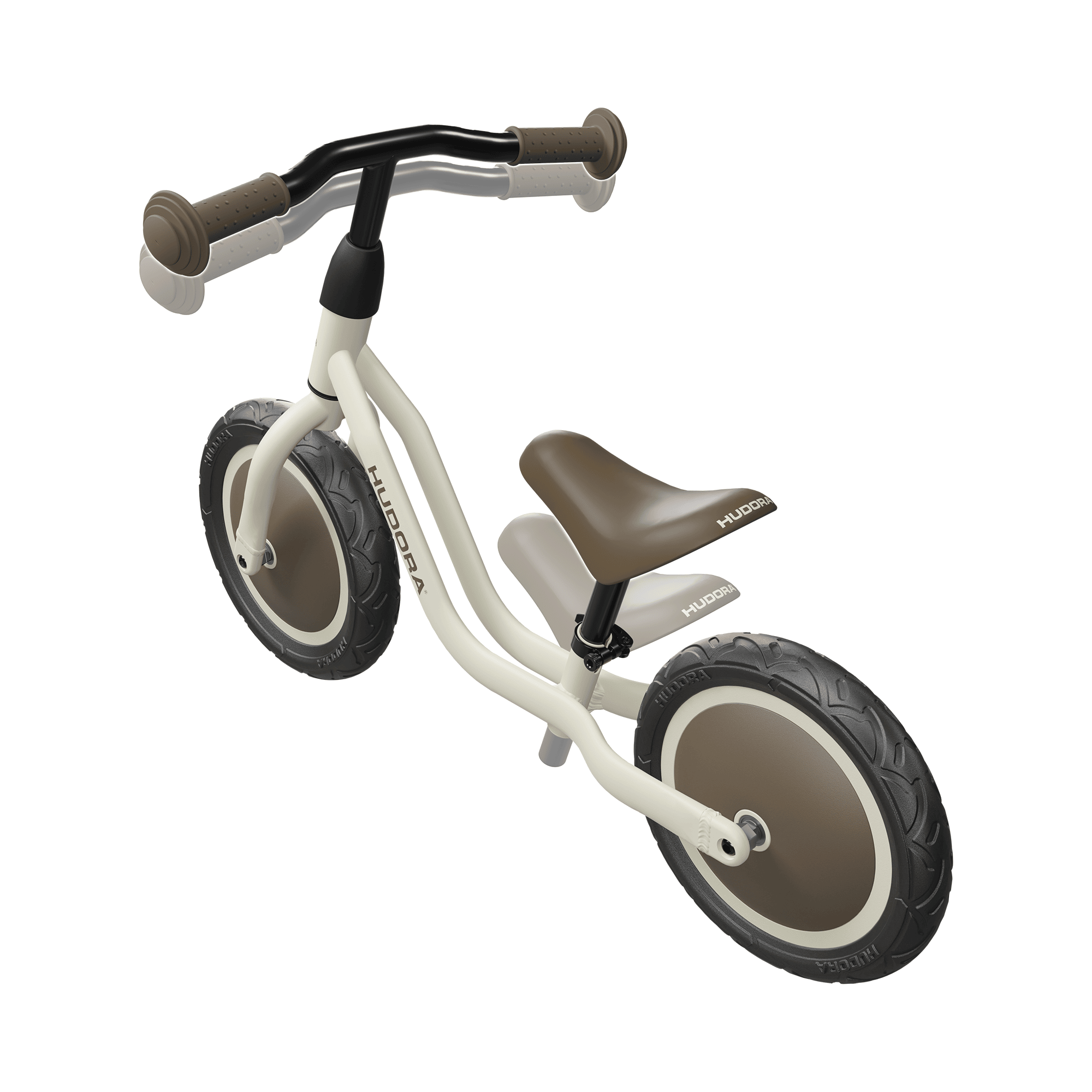 Laufräder, HUDORA, Beige – Besonderheit: höhenverstellbarer Sattel