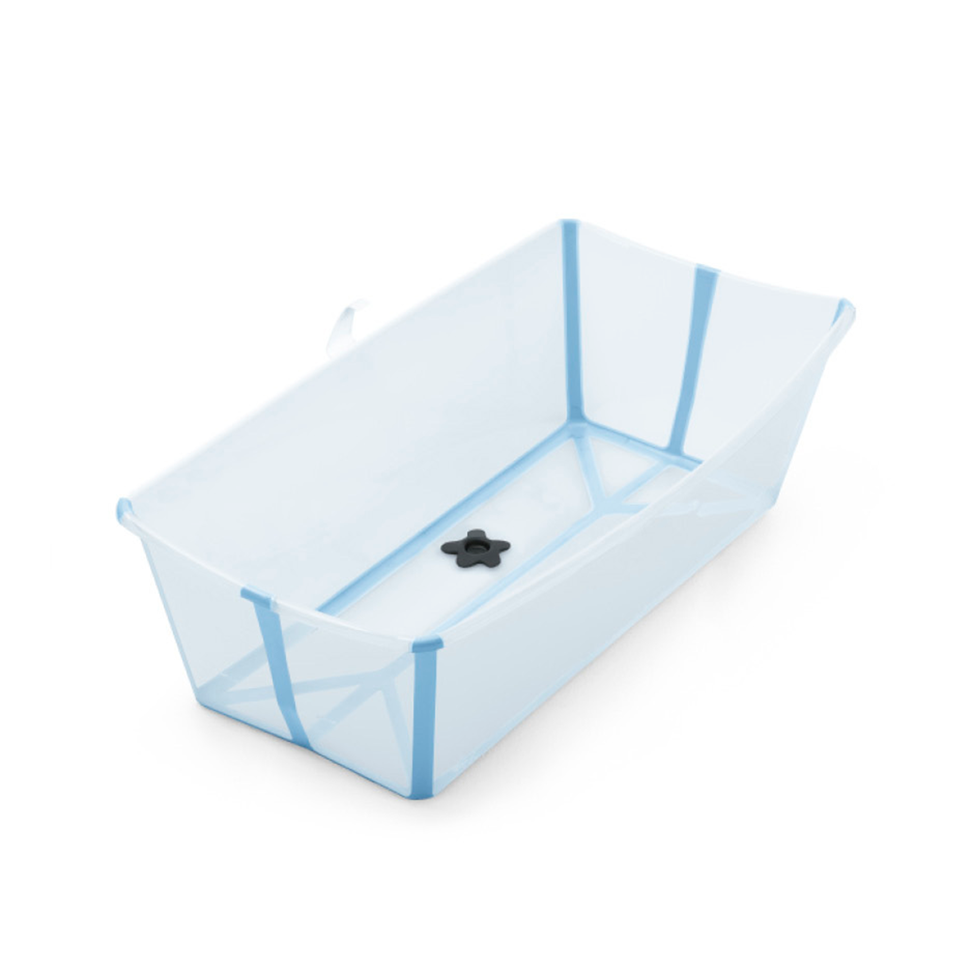Flexi Bath® XL Transparent Ocean Blue mit hitzeempfindlichem Stöpsel STOKKE Blau Blau 2000582515822 1