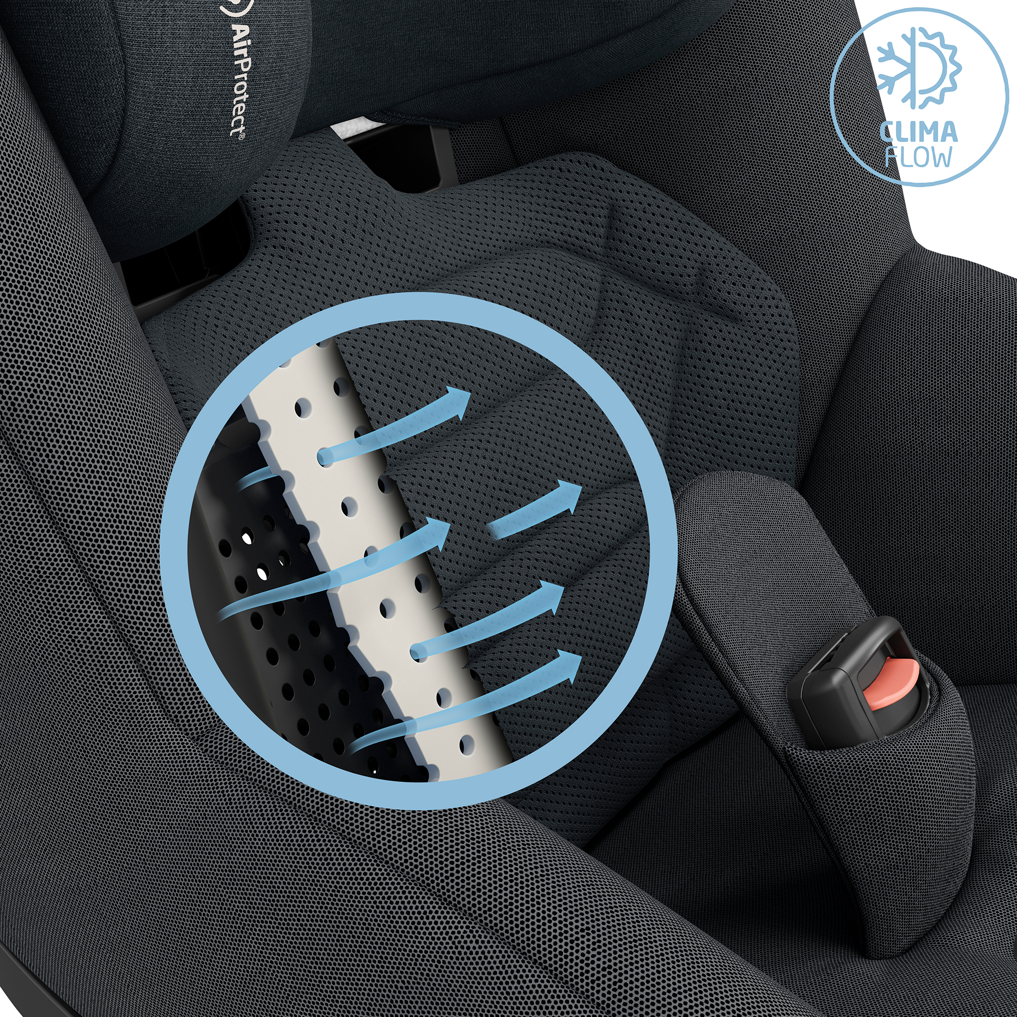 Reboarder 0-18 kg, Gruppe 0+/1, MAXI-COSI Premium, Grau – Produktansicht
