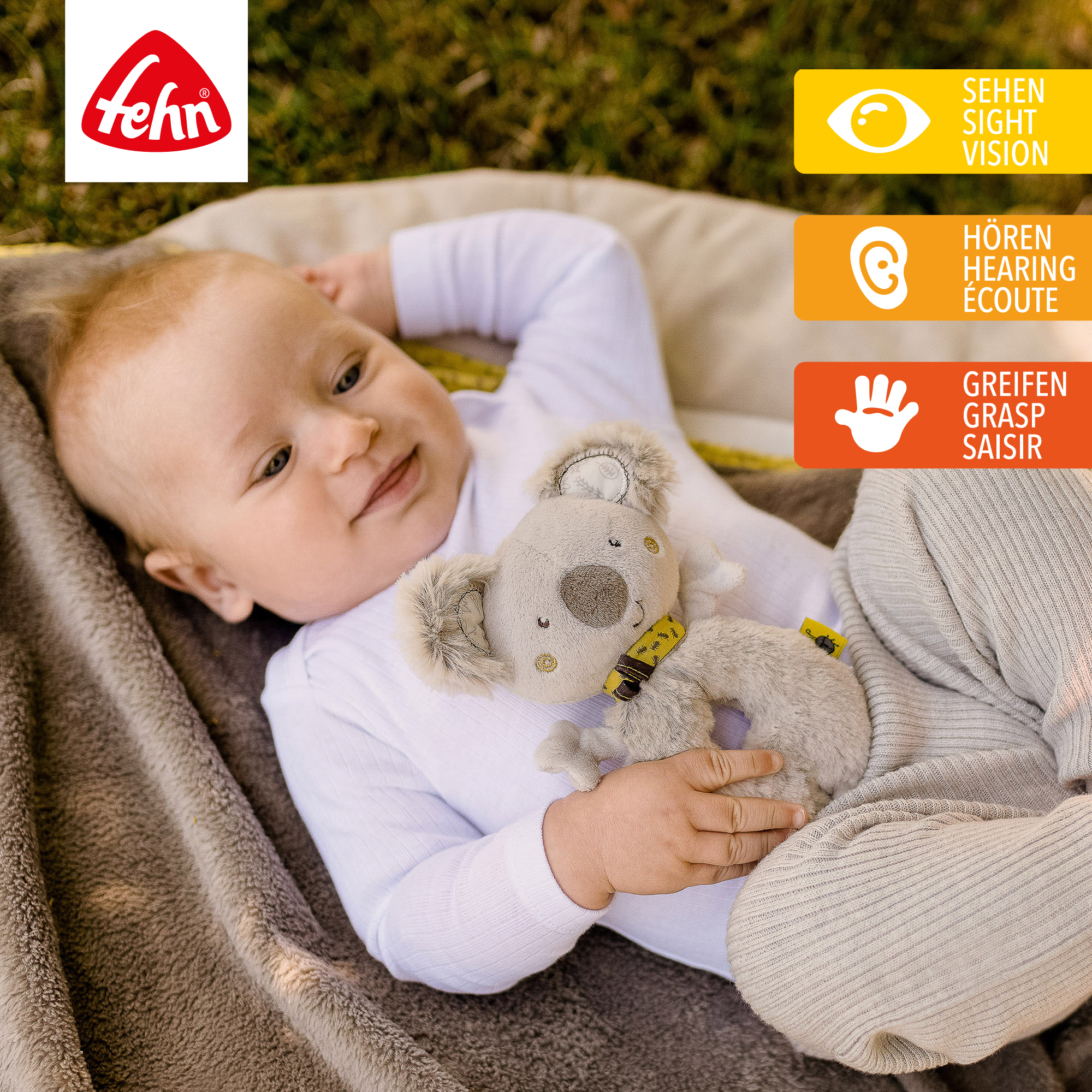 Rasseln & Greiflinge, fehn, Beige – Produktansicht