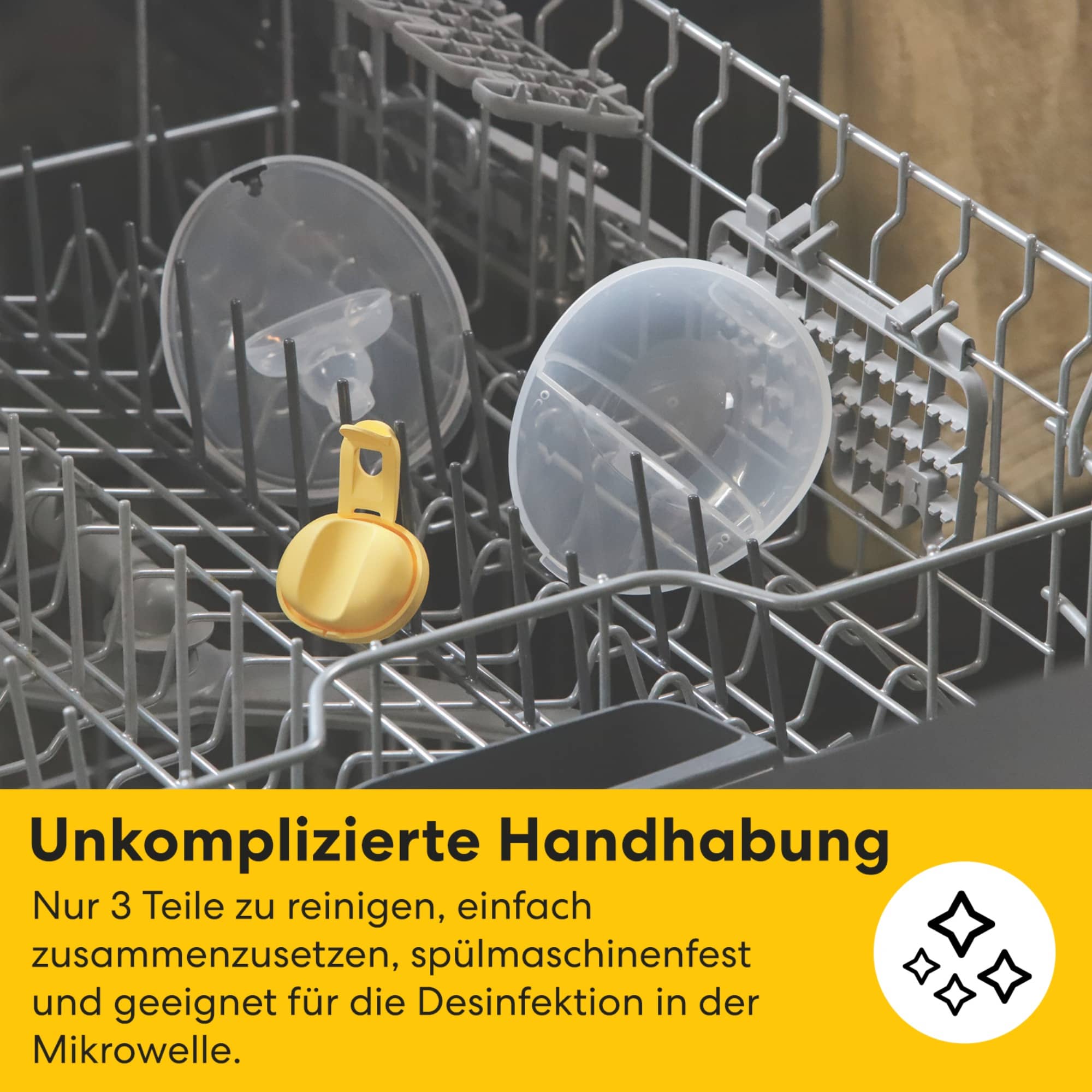 Hands Free Milchpumpen, medela, Transparent – Produktansicht