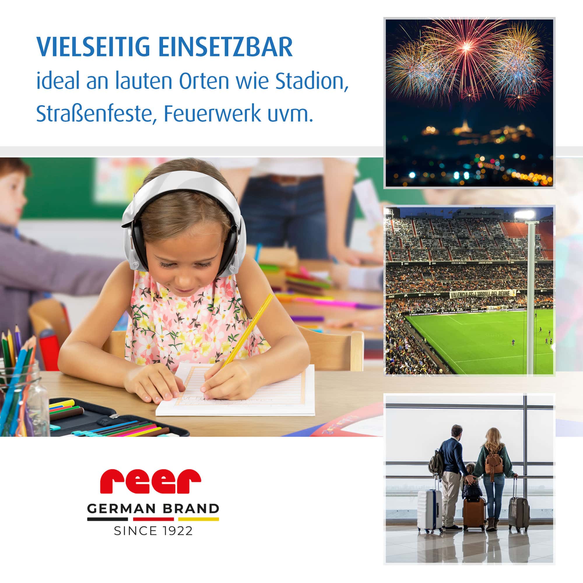 Gehörschutz, reer, Grau – Produktansicht