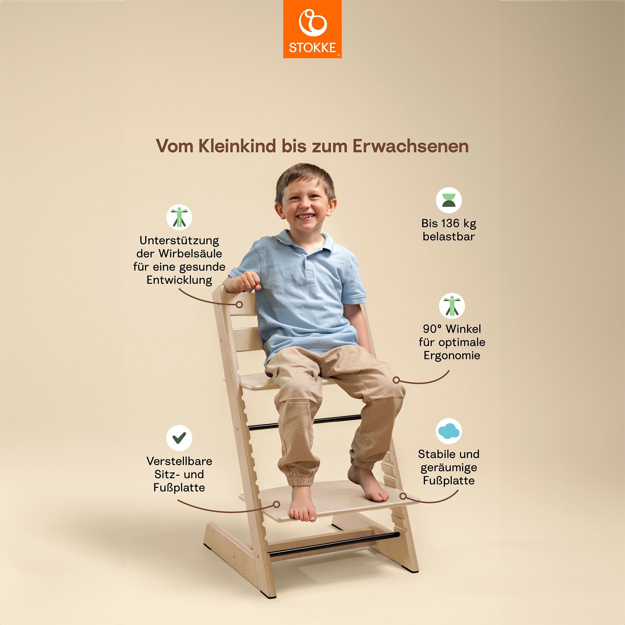 Hochstuhl Zubehör, STOKKE, Schwarz – Produktansicht