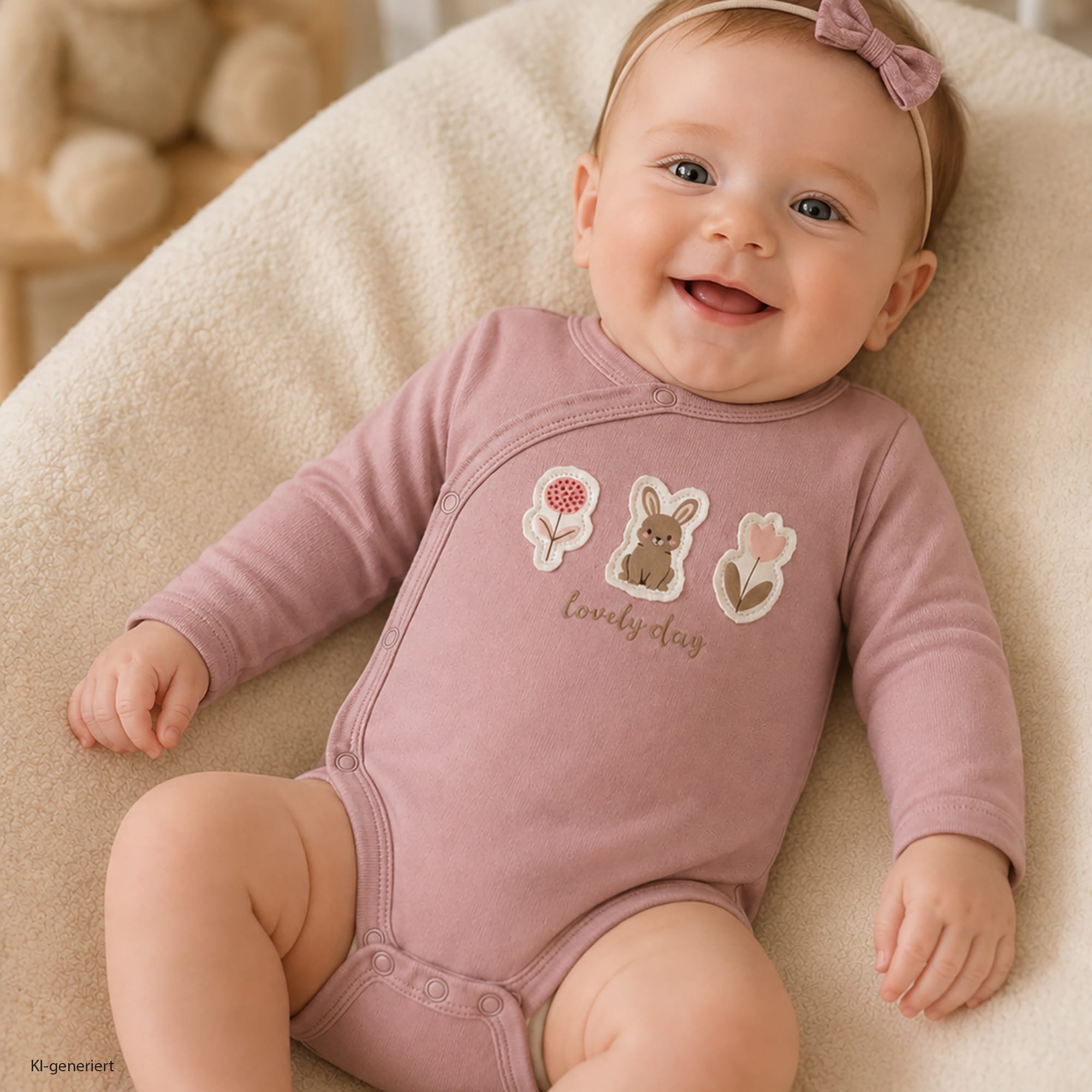Wickelbodys, LITTLE, Pink – Produktansicht
