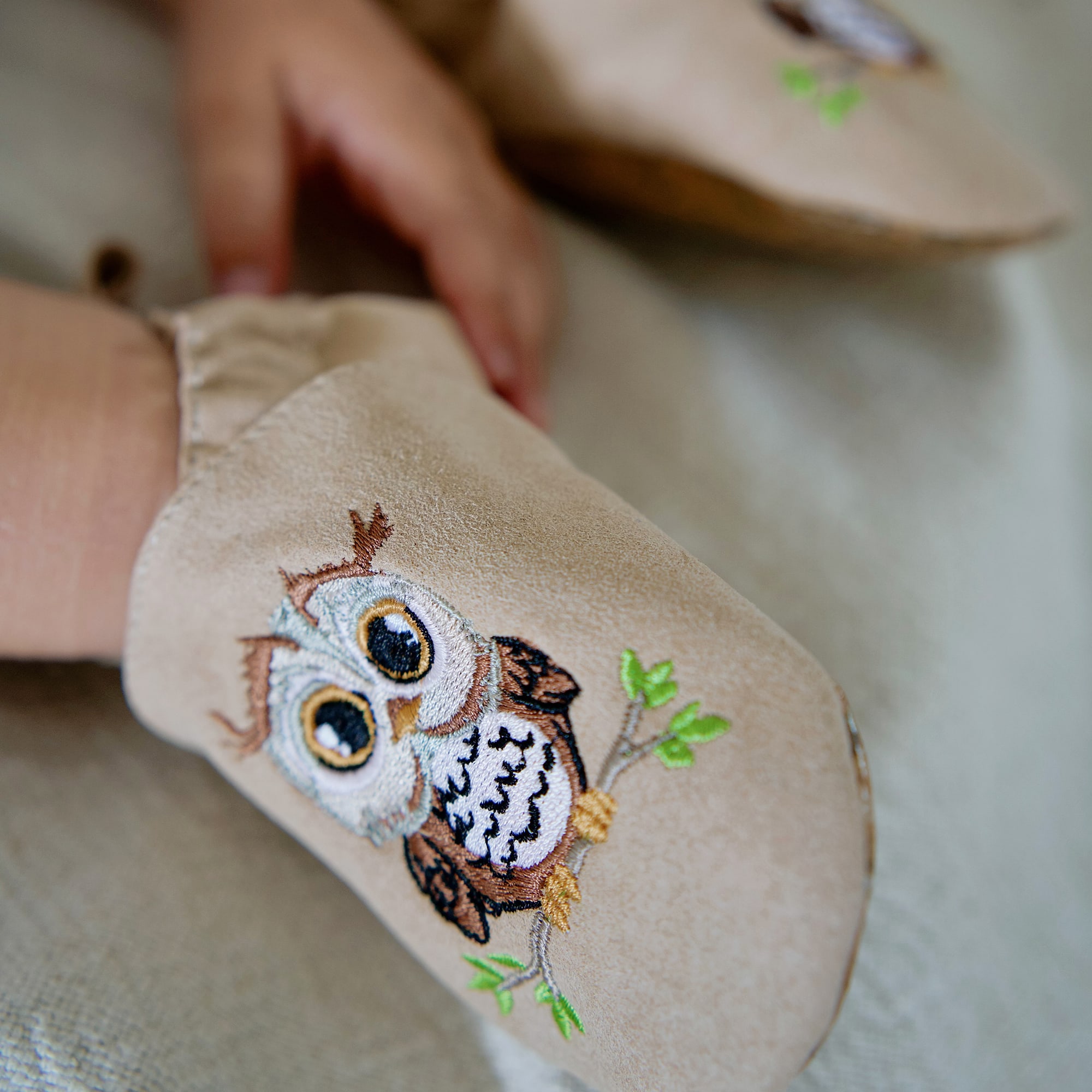 Krabbelschuhe, HOBEA, Beige – Produktansicht