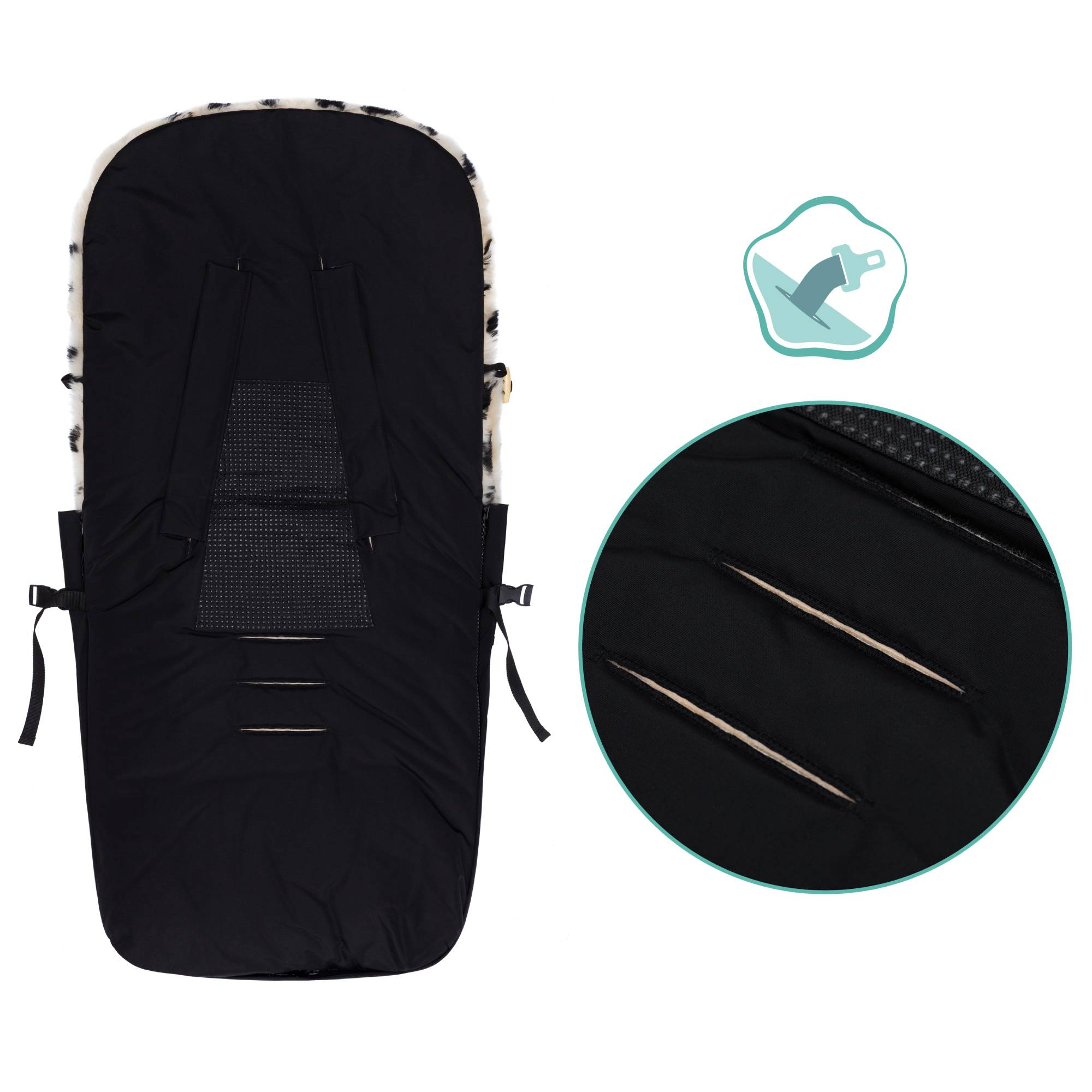 Fußsäcke & Decken, LITTLE ONE, Schwarz – Produktansicht