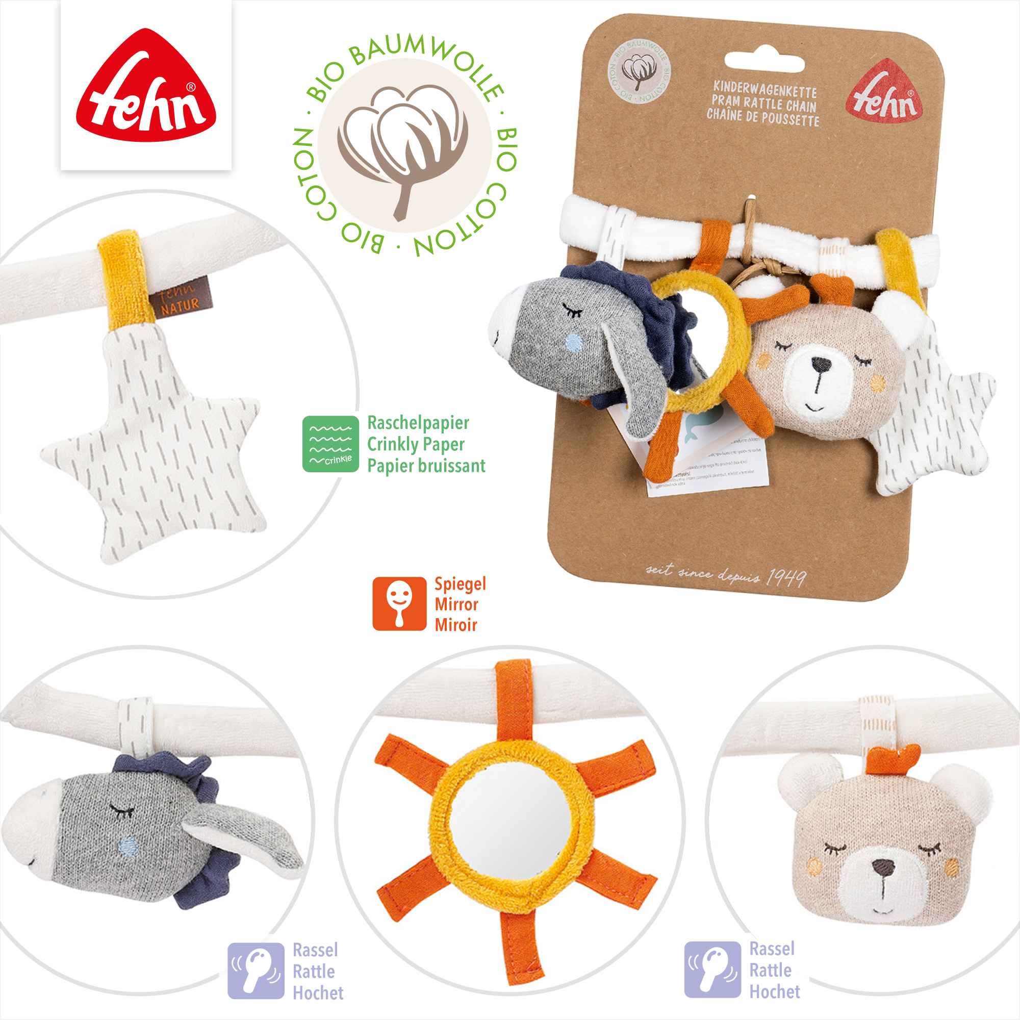 Kinderwagenketten, fehn – Produktansicht