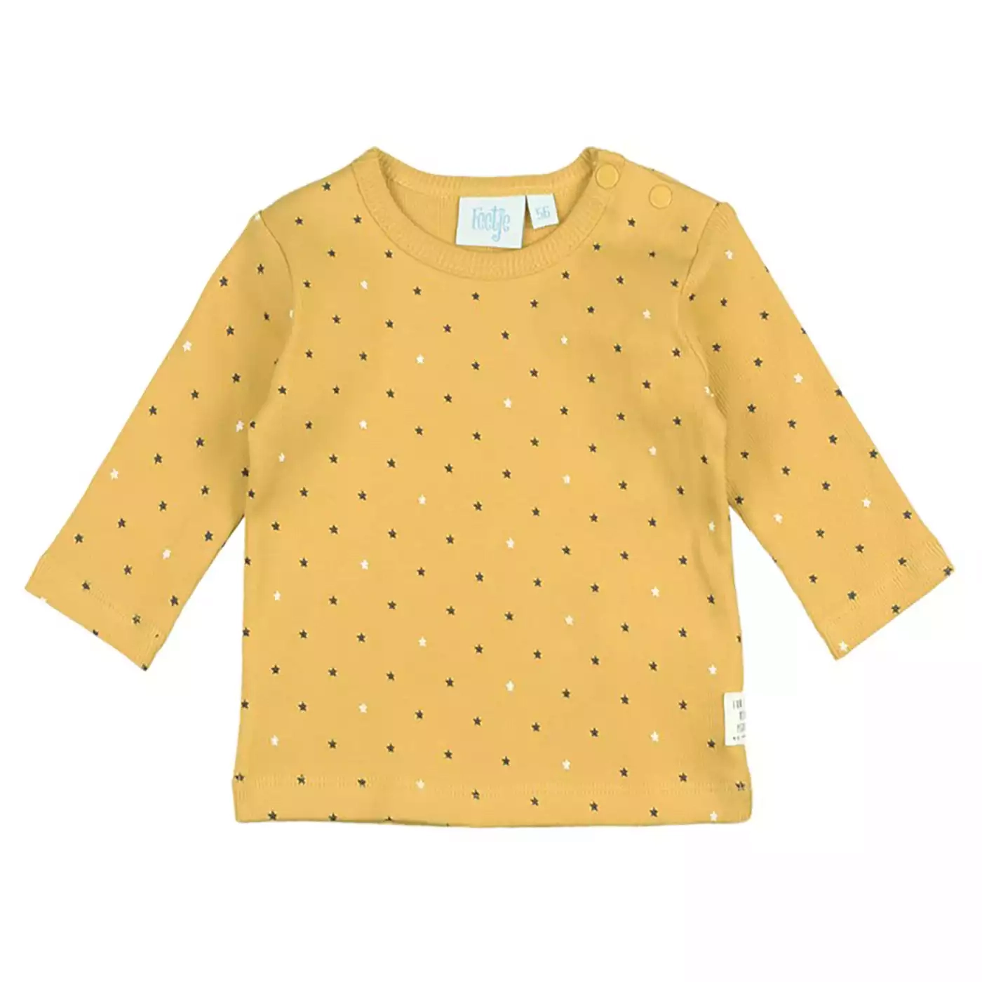 Langarmshirts, FEETJE, Gelb – Besonderheit: praktische Druckknöpfe