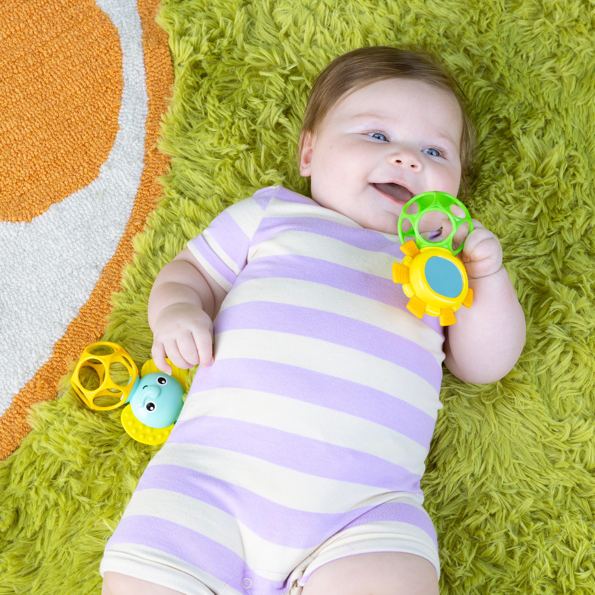 Rasseln & Greiflinge, BrightStarts, Mehrfarbig – Produktansicht