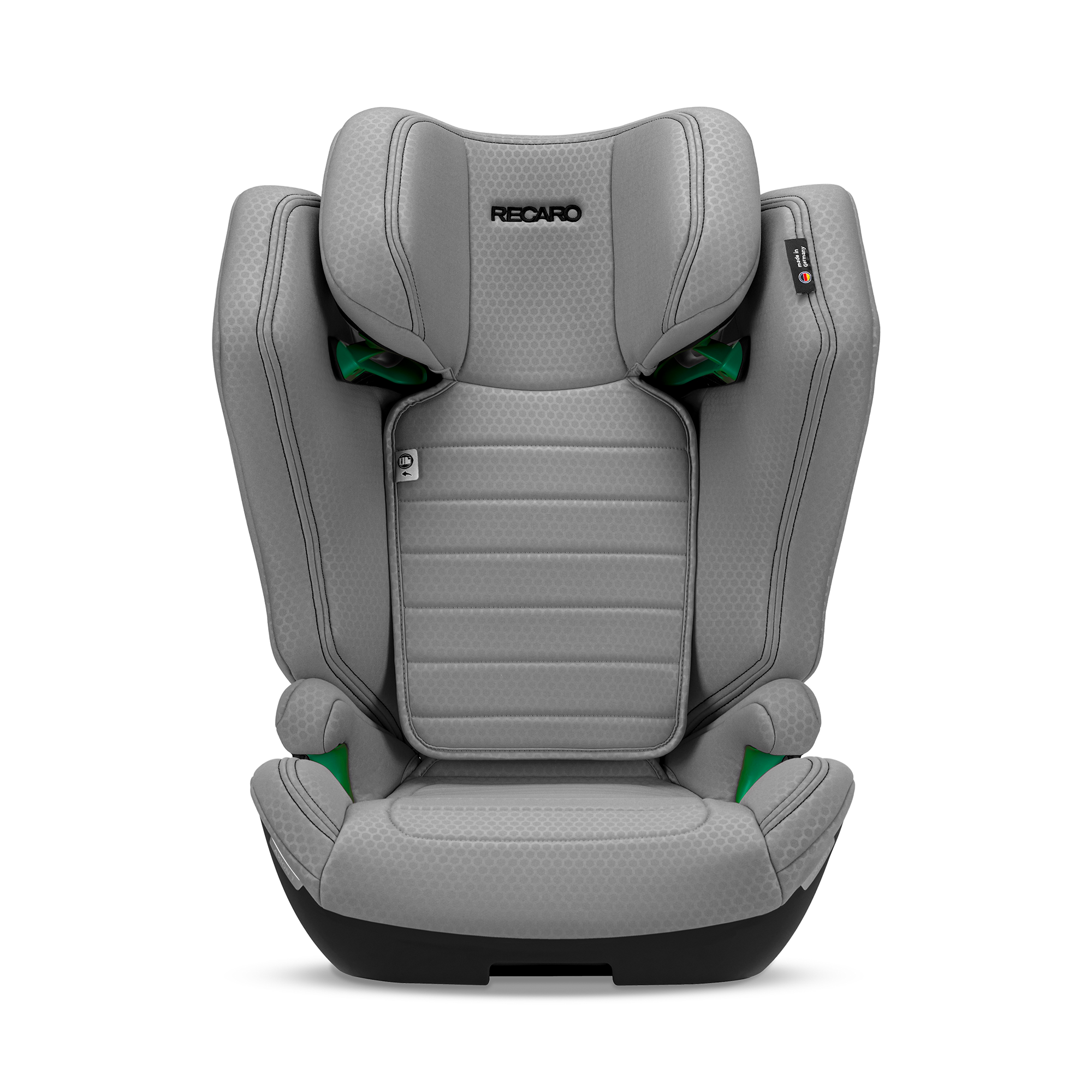 Kindersitze 15-36 kg, Gruppe 2/3, RECARO, Grau – Besonderheit: mit trapezförmigem 4-Seitenaufprallschutz für mehr Stabilität
