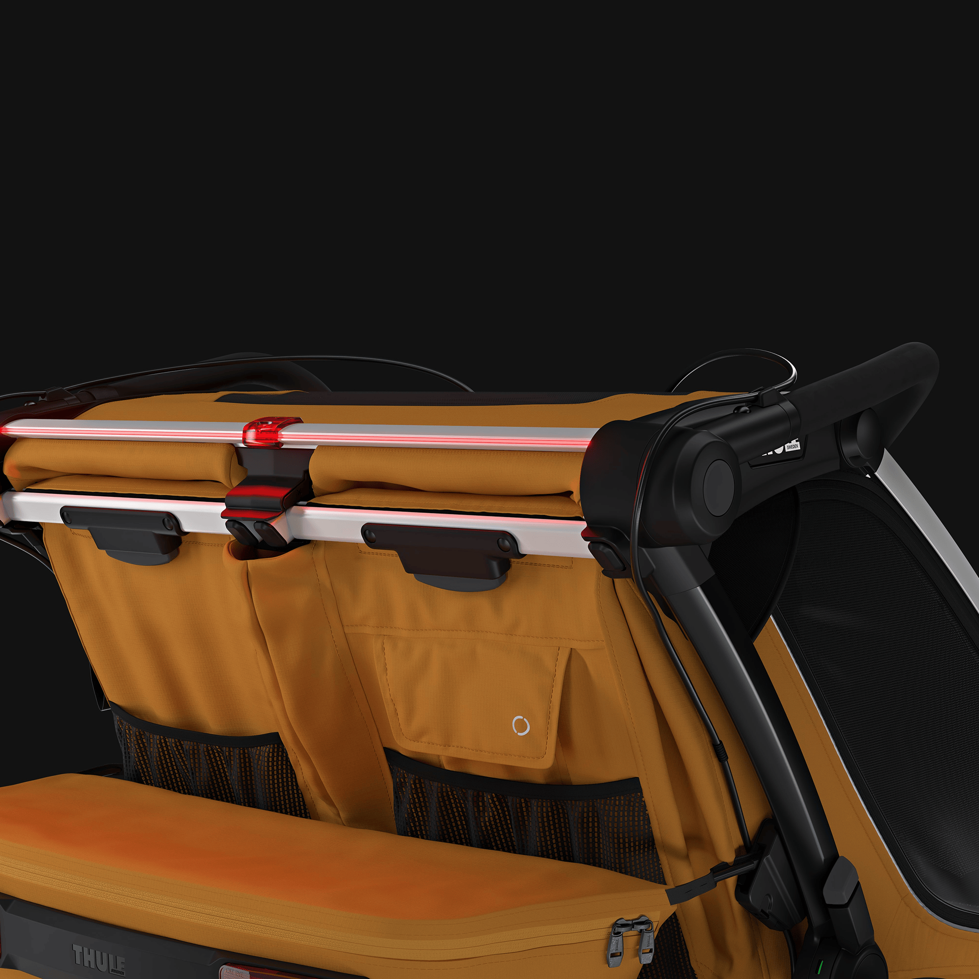 Fahrradanhänger, THULE, Gelb – Produktansicht