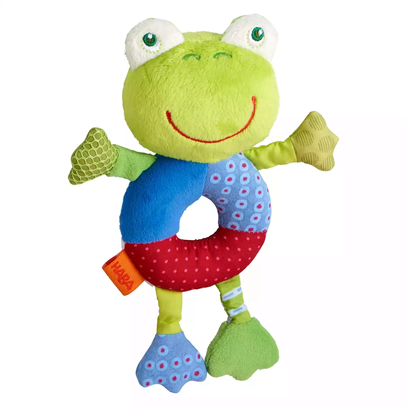 Rasseln & Greiflinge, HABA, Grün – Besonderheit: mit lustiger Rassel im Kopf