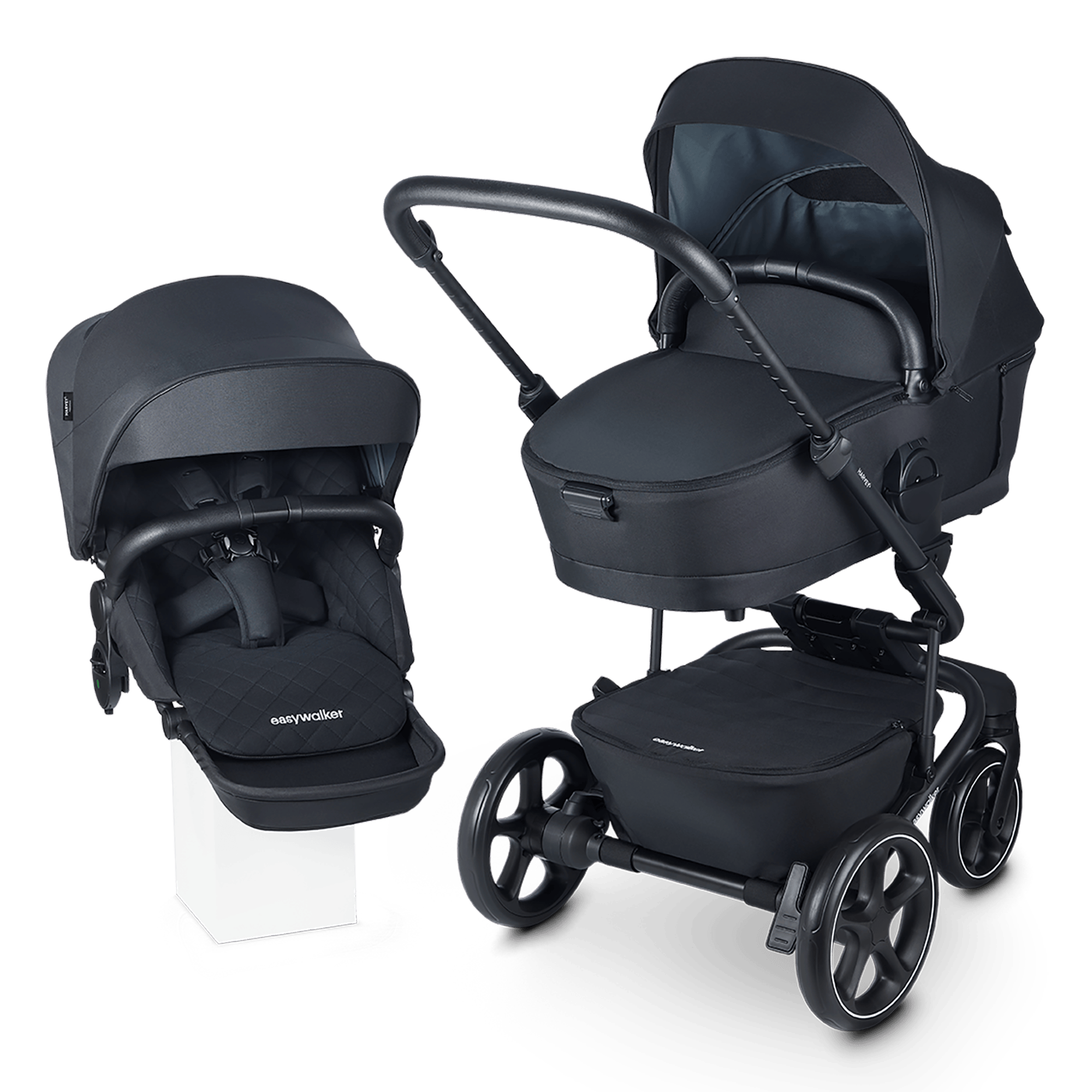 Kombi-Kinderwagen, easywalker, Grau – Produktansicht
