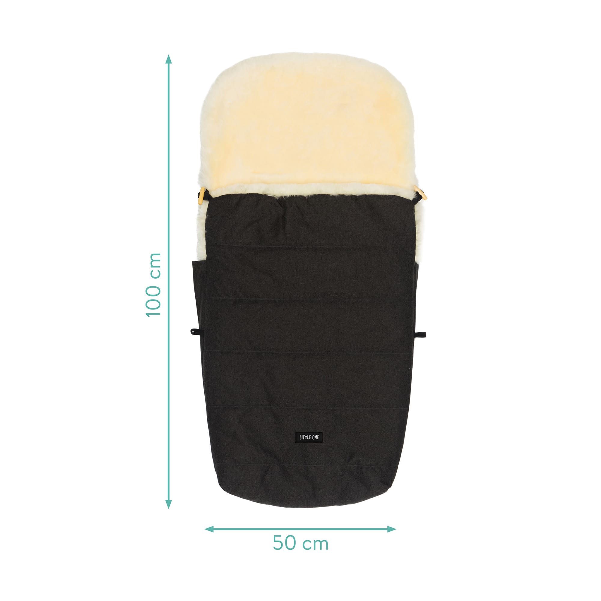 Fußsäcke & Decken, LITTLE ONE, Schwarz – Produktansicht