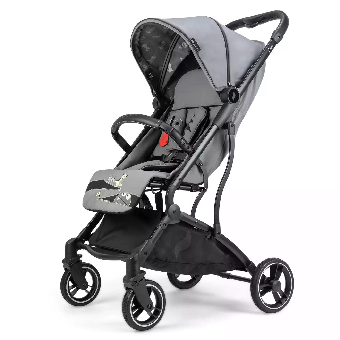 SALE Kinderwagen, osann, Grau – Besonderheit: Rückenlehne & Beinauflage verstellbar