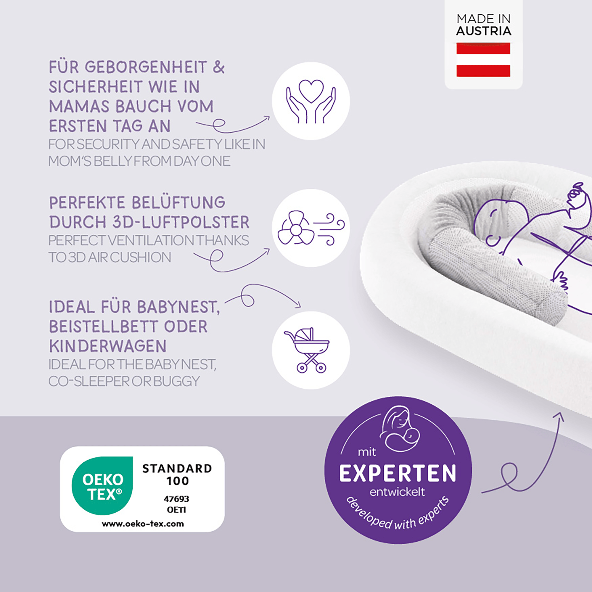 Nestchen, Träumeland, Grau – Produktansicht