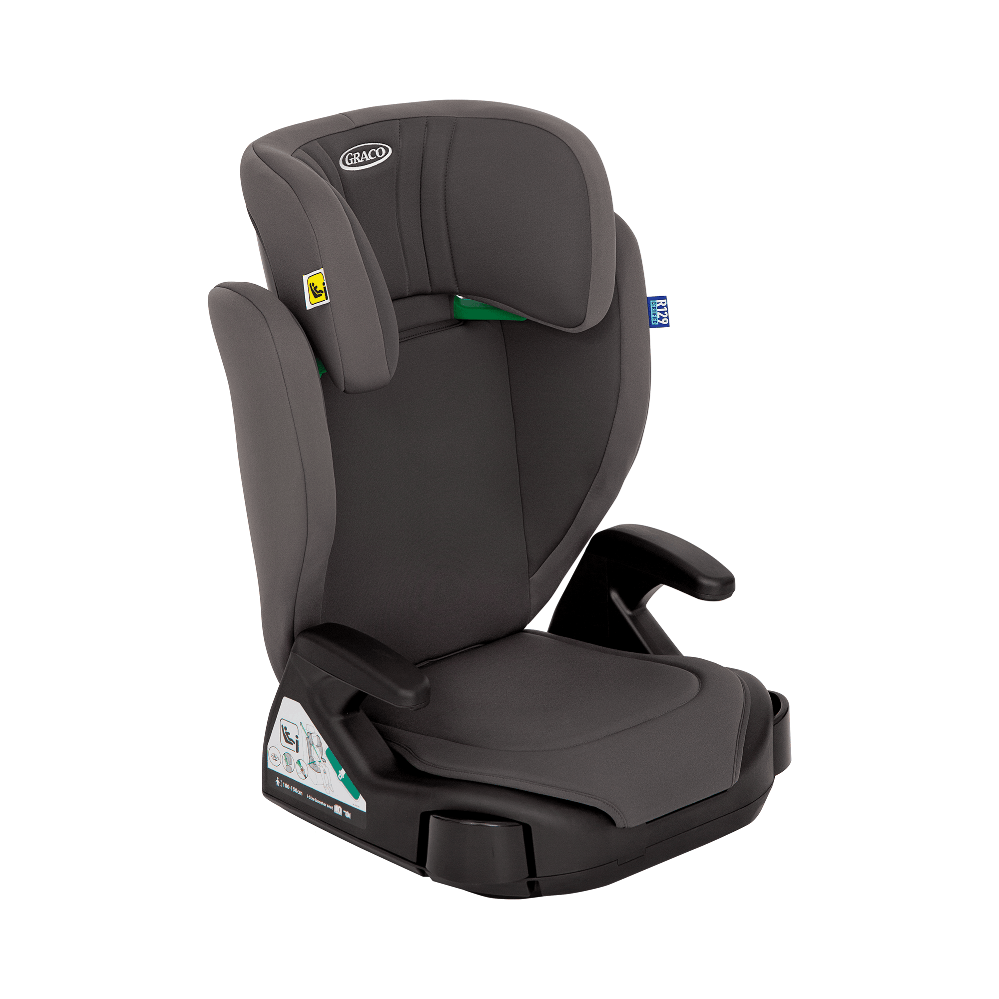 Kindersitze 15-36 kg, Gruppe 2/3, GRACO, Grau – Besonderheit: für Kinder ab ca. 3,5 bis 12 Jahre - 100 bis 150 cm
