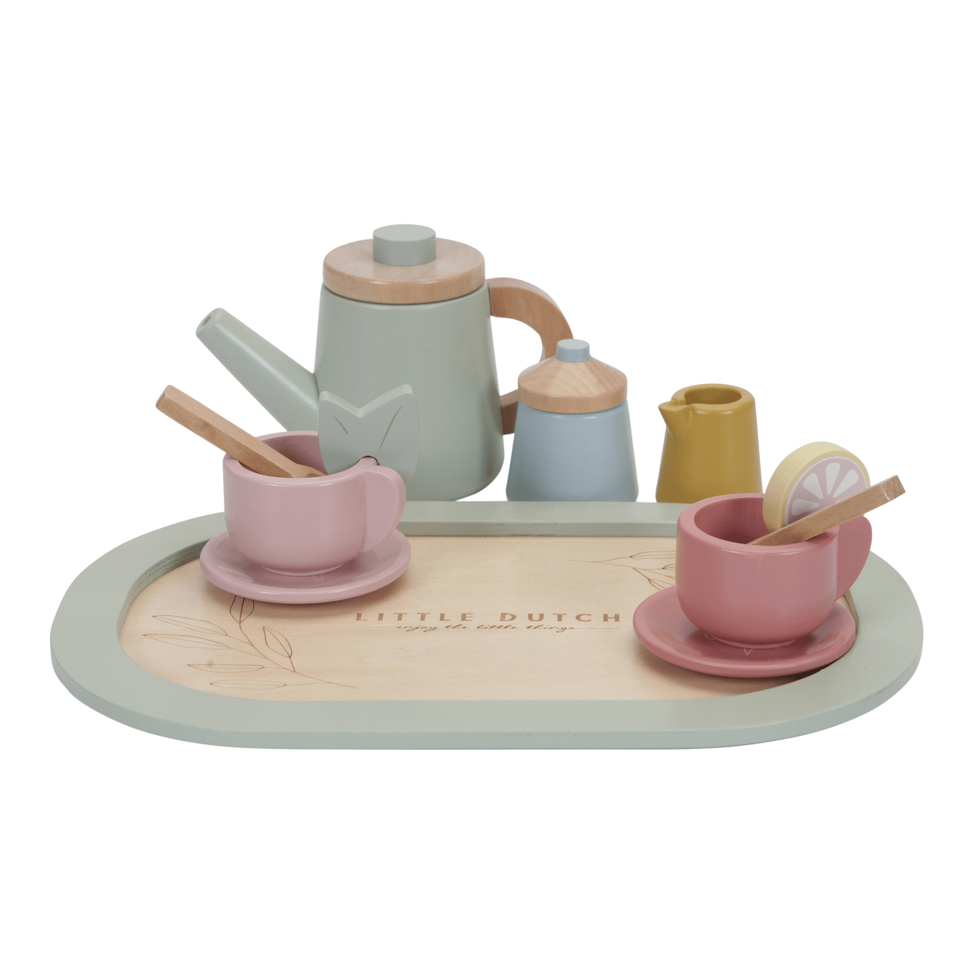 Holzspielzeug, LITTLE DUTCH, Mehrfarbig – Besonderheit: 12-teiliges Set aus Holz