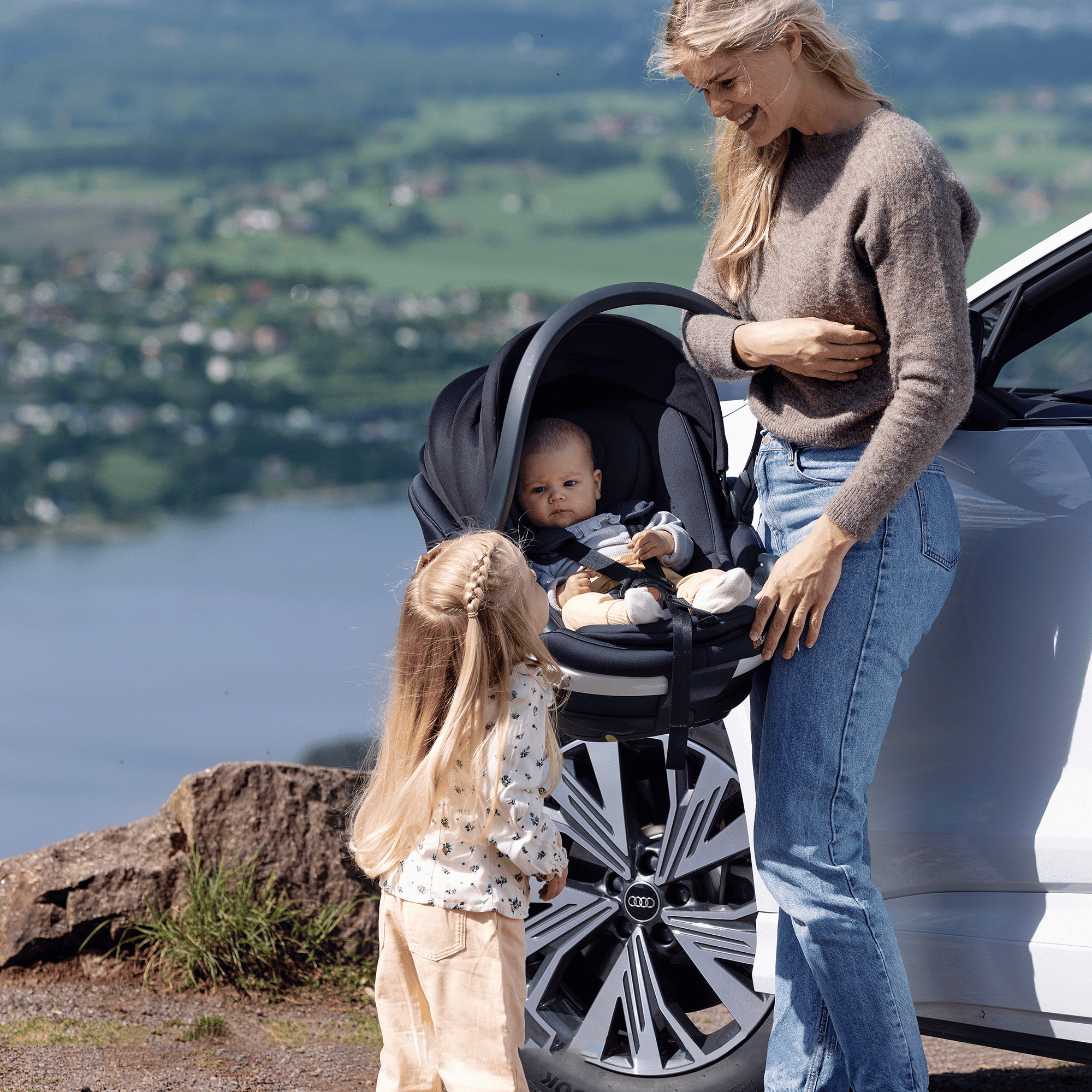 Babyschalen 0-13 kg, Gruppe 0+, BeSafe, Schwarz – Produktansicht