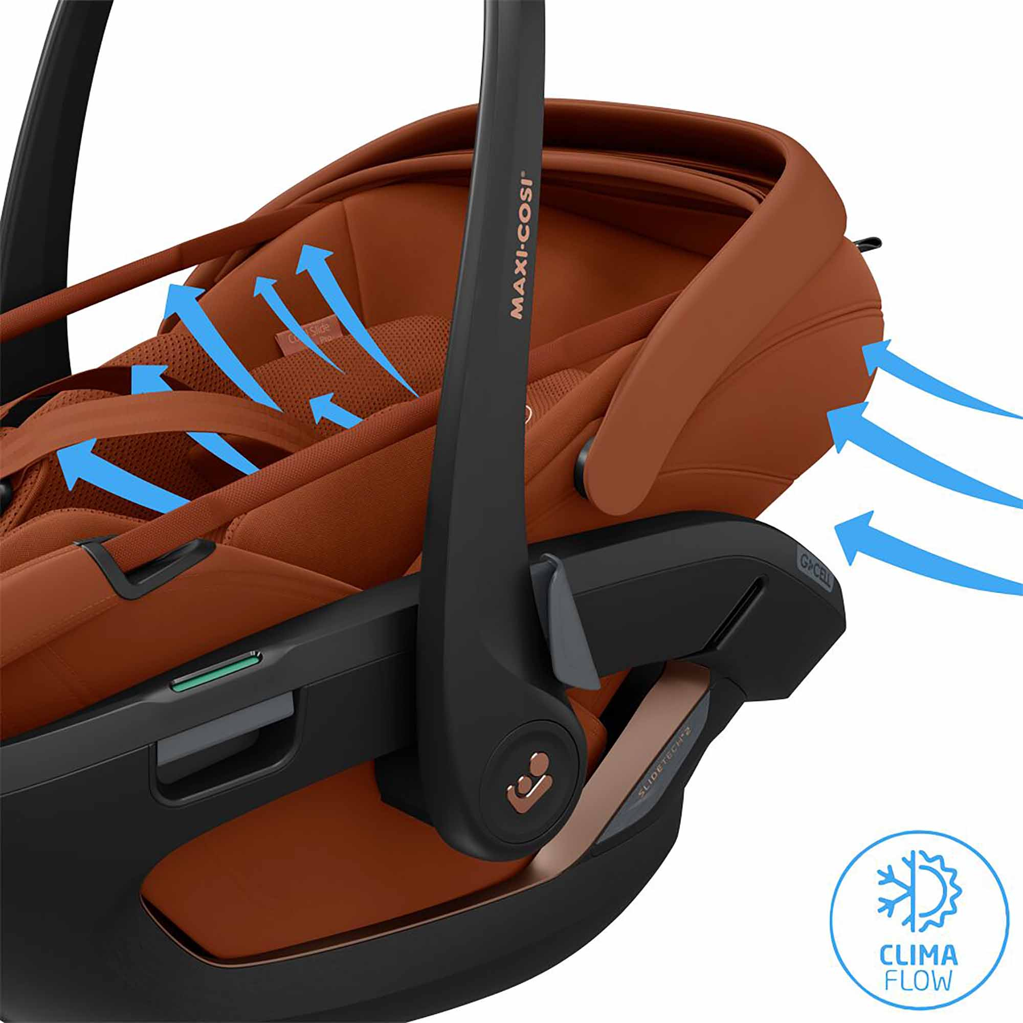 Babyschalen 0-13 kg, Gruppe 0+, MAXI-COSI Premium, Braun – Produktansicht