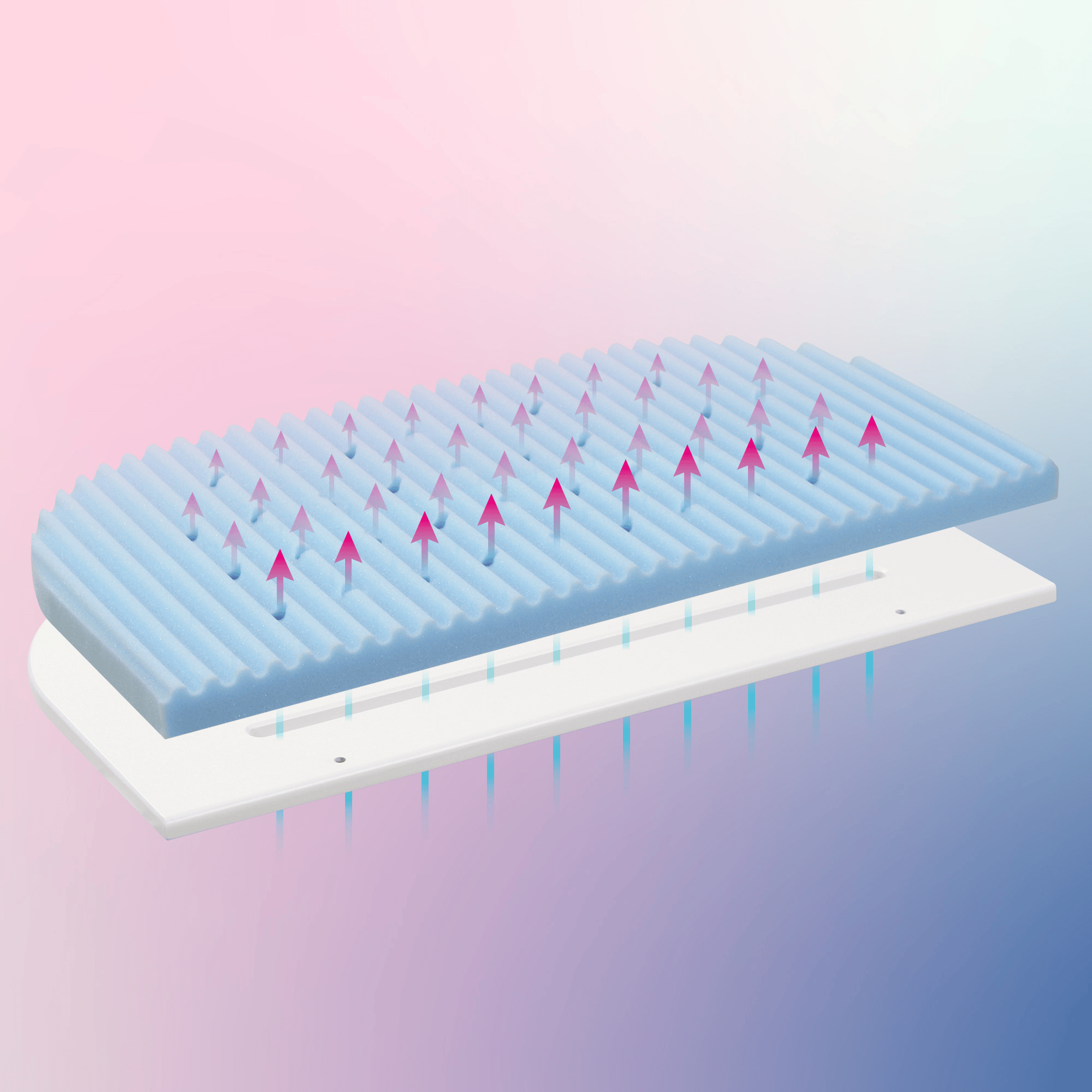 Matratzen, babybay, Blau – Produktansicht
