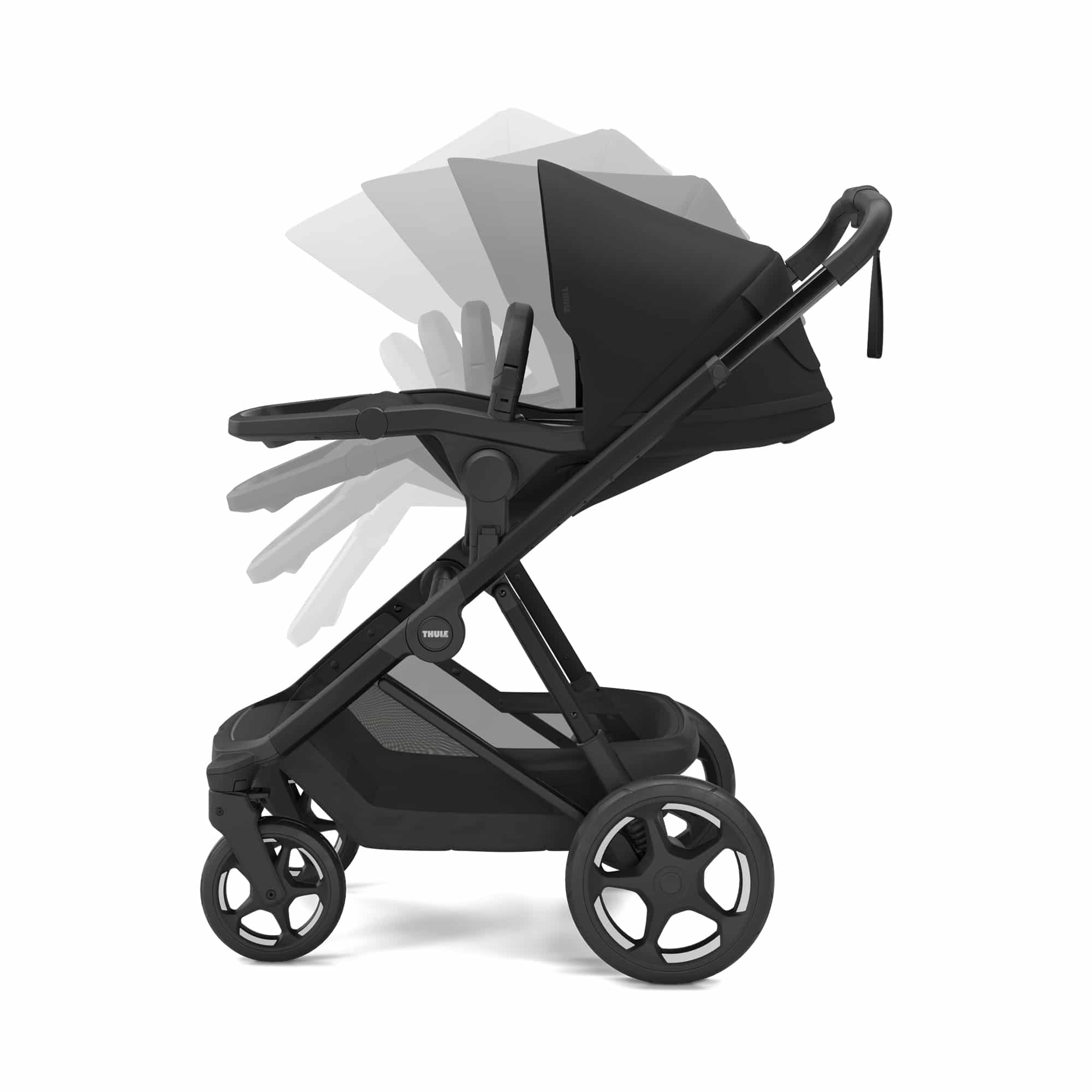 Kombi-Kinderwagen, THULE, Schwarz – Produktansicht