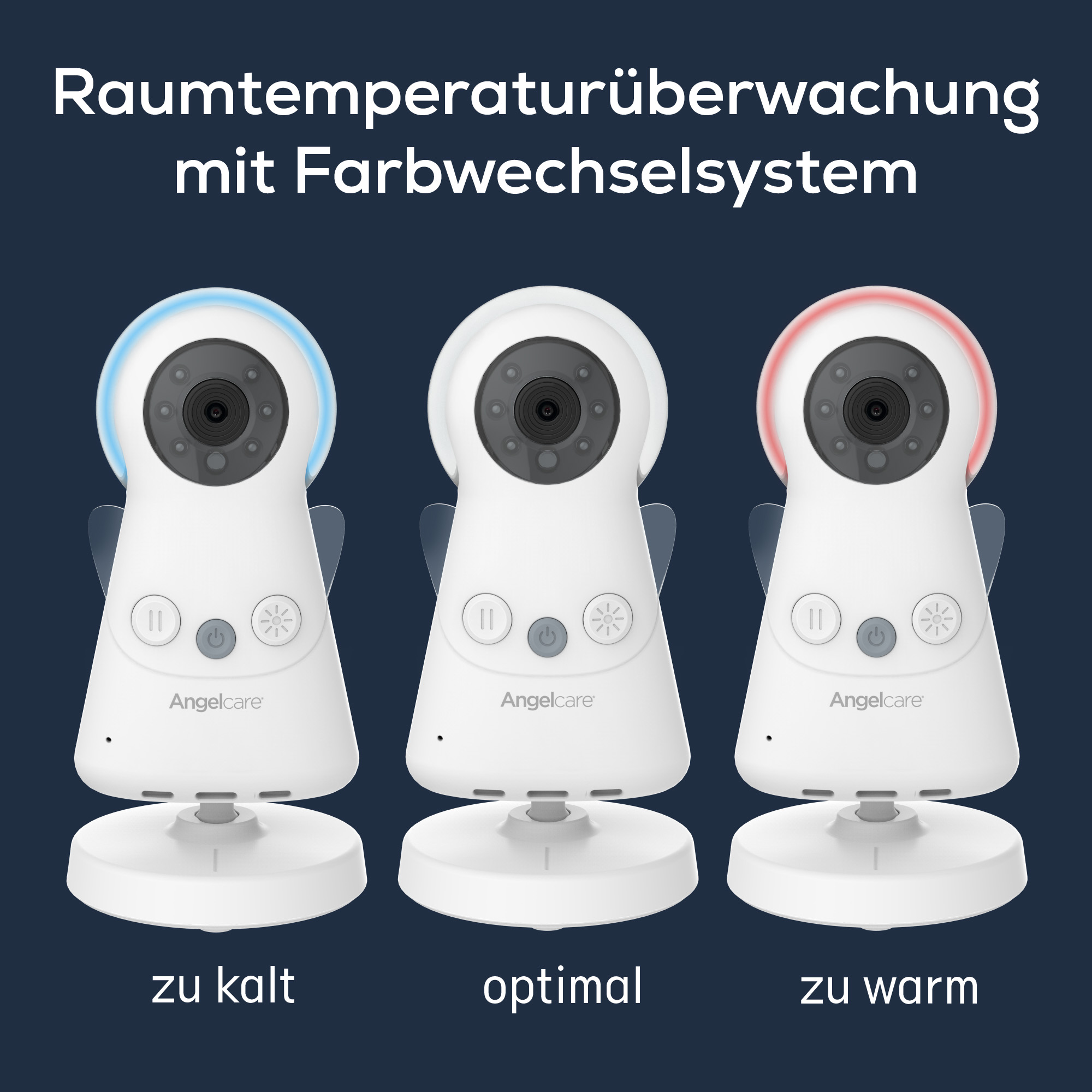 Video Babyphone, Angelcare, Weiß – Produktansicht