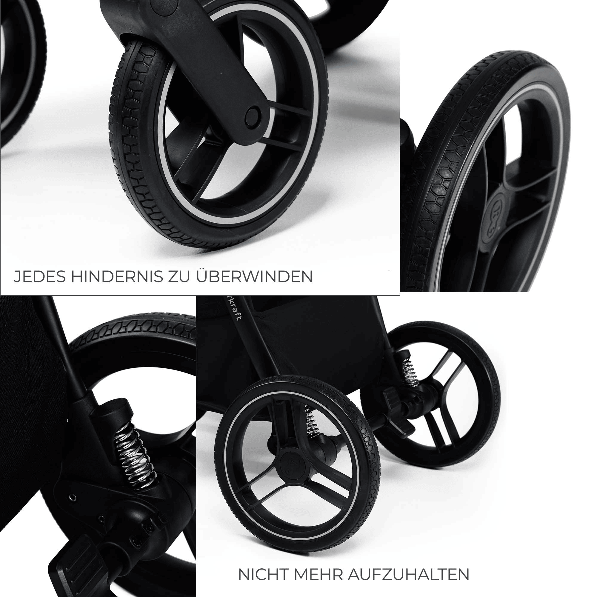 Kombi-Kinderwagen, Kinderkraft, Grau – Produktansicht