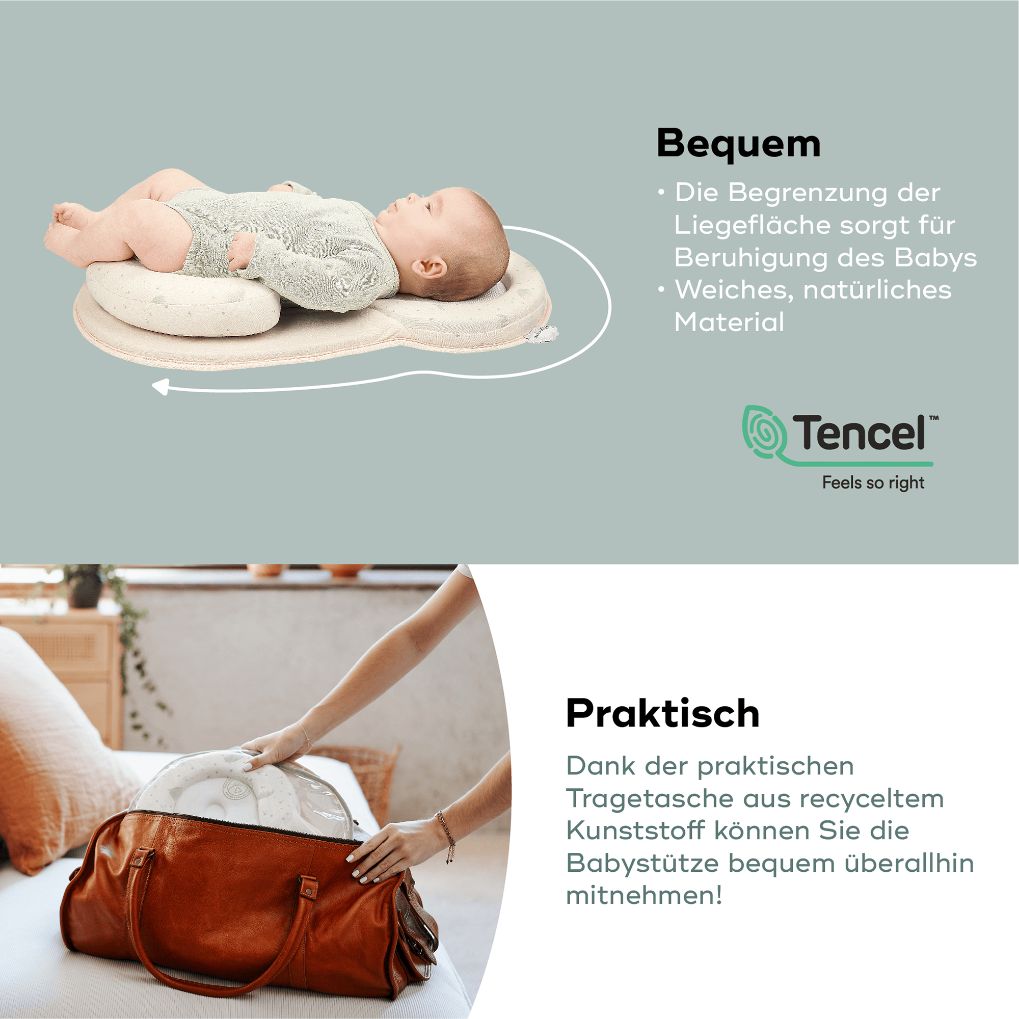 Komfortkissen, babymoov, Beige – Produktansicht