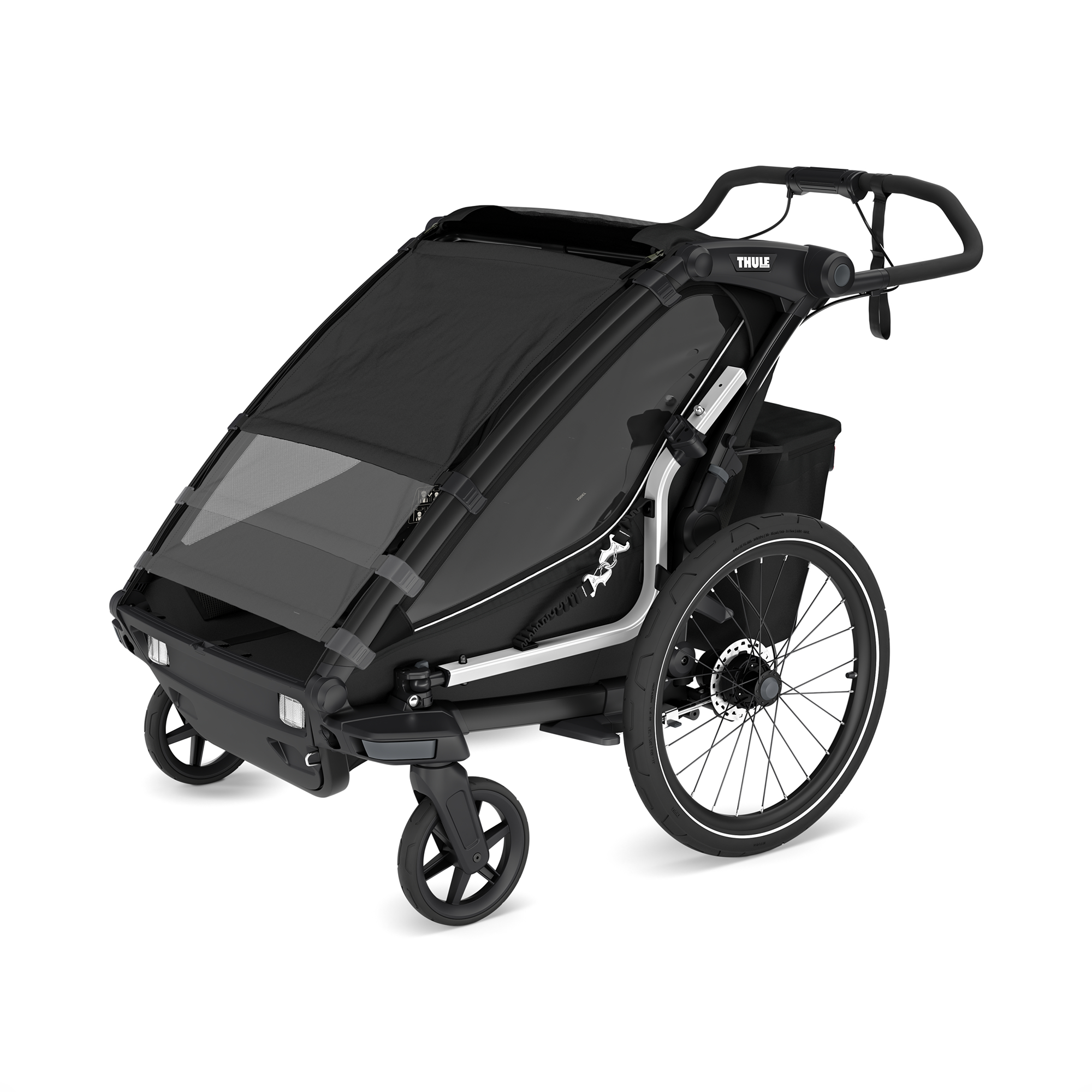 Fahrradanhänger, THULE, Schwarz – Produktansicht