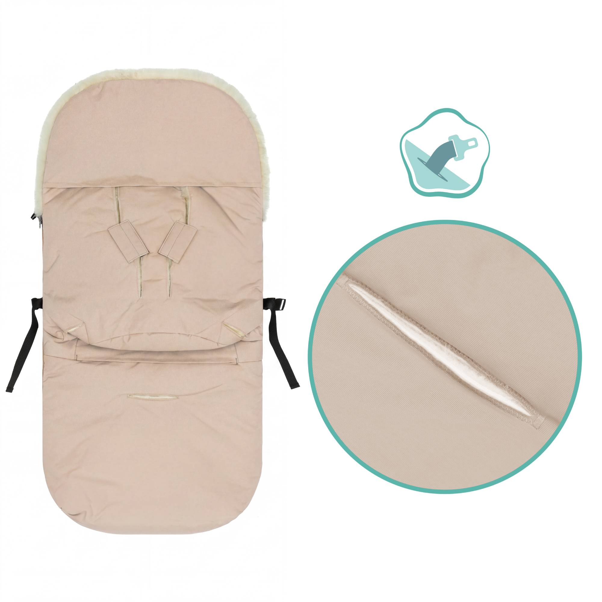 Fußsäcke & Decken, LITTLE ONE, Beige – Produktansicht